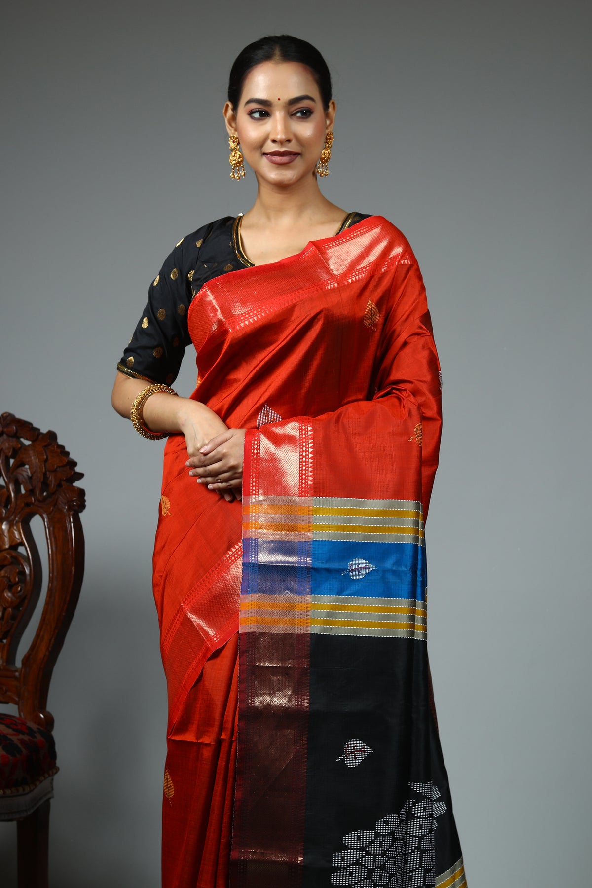 Rust Kalashetra Saree