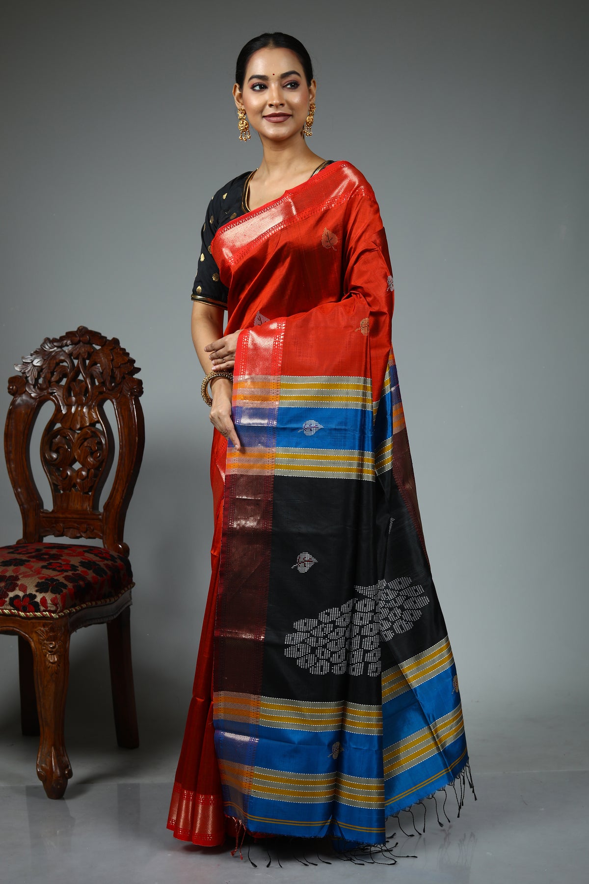 Rust Kalashetra Saree
