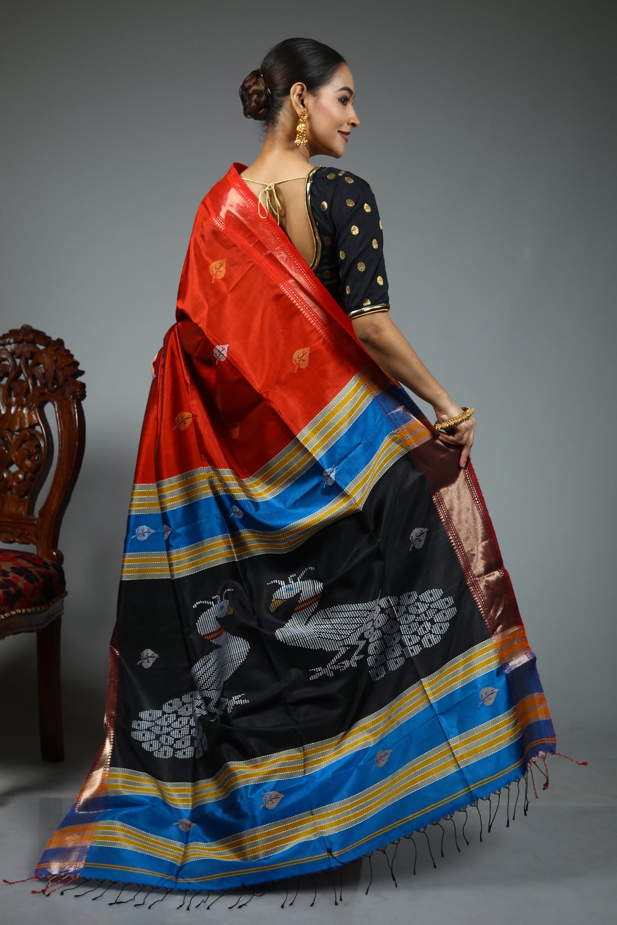 Rust Kalashetra Saree