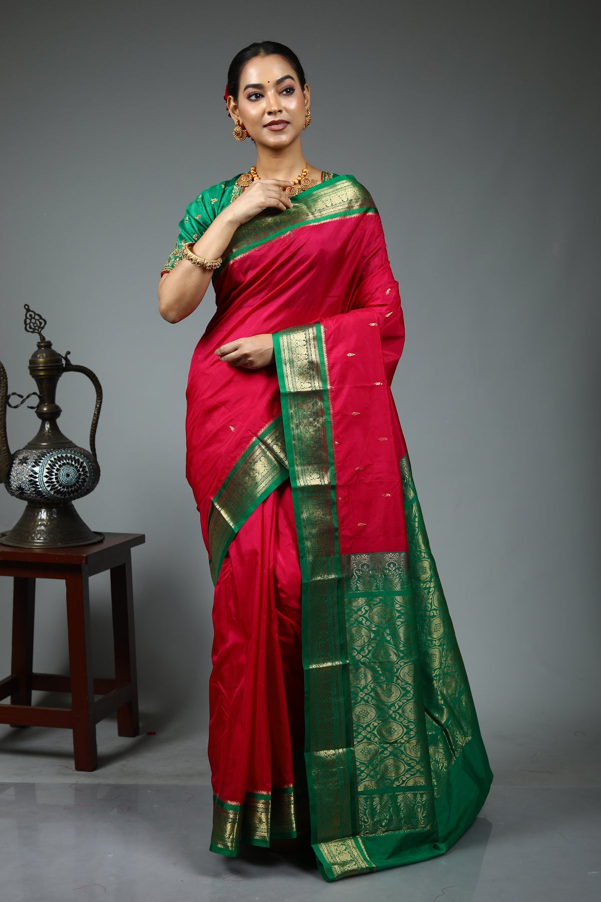 Red Pure Kanjivaram Saree