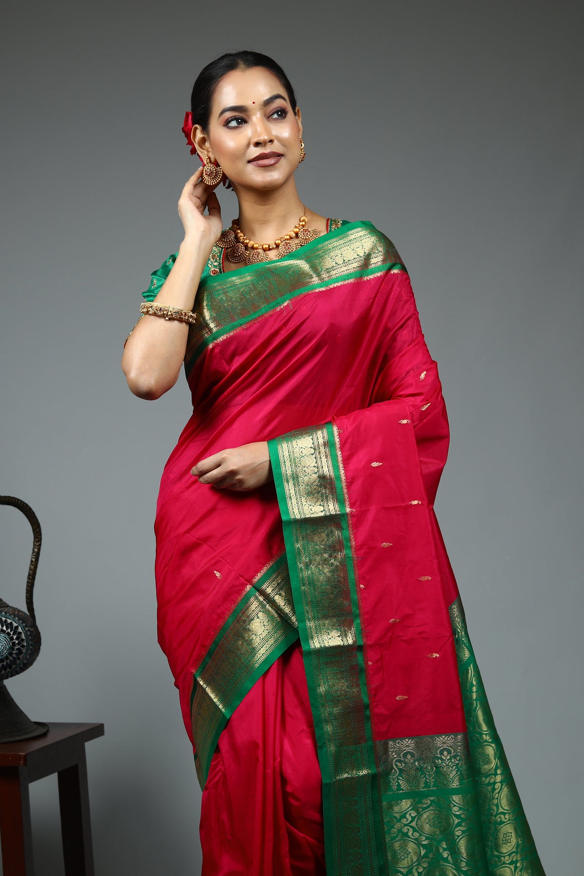 Red Pure Kanjivaram Saree