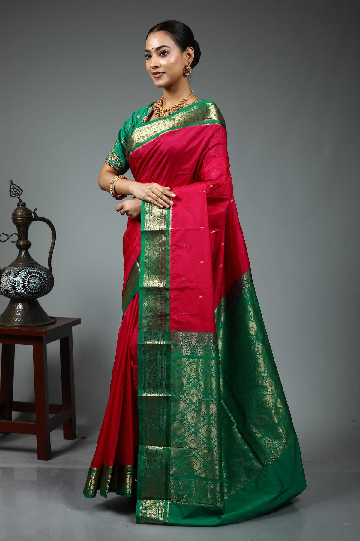 Red Pure Kanjivaram Saree