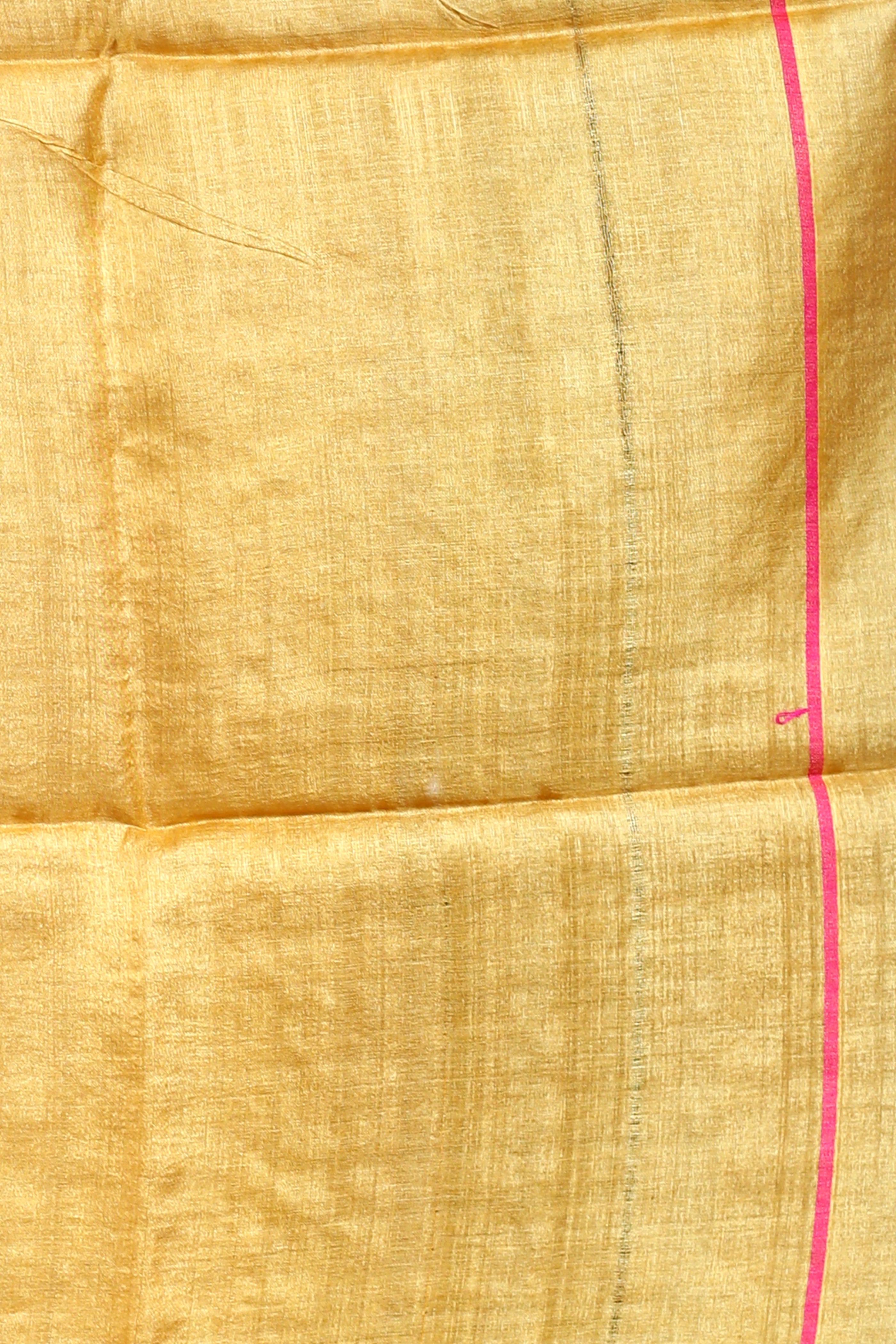 Golden Pure Tussar Saree