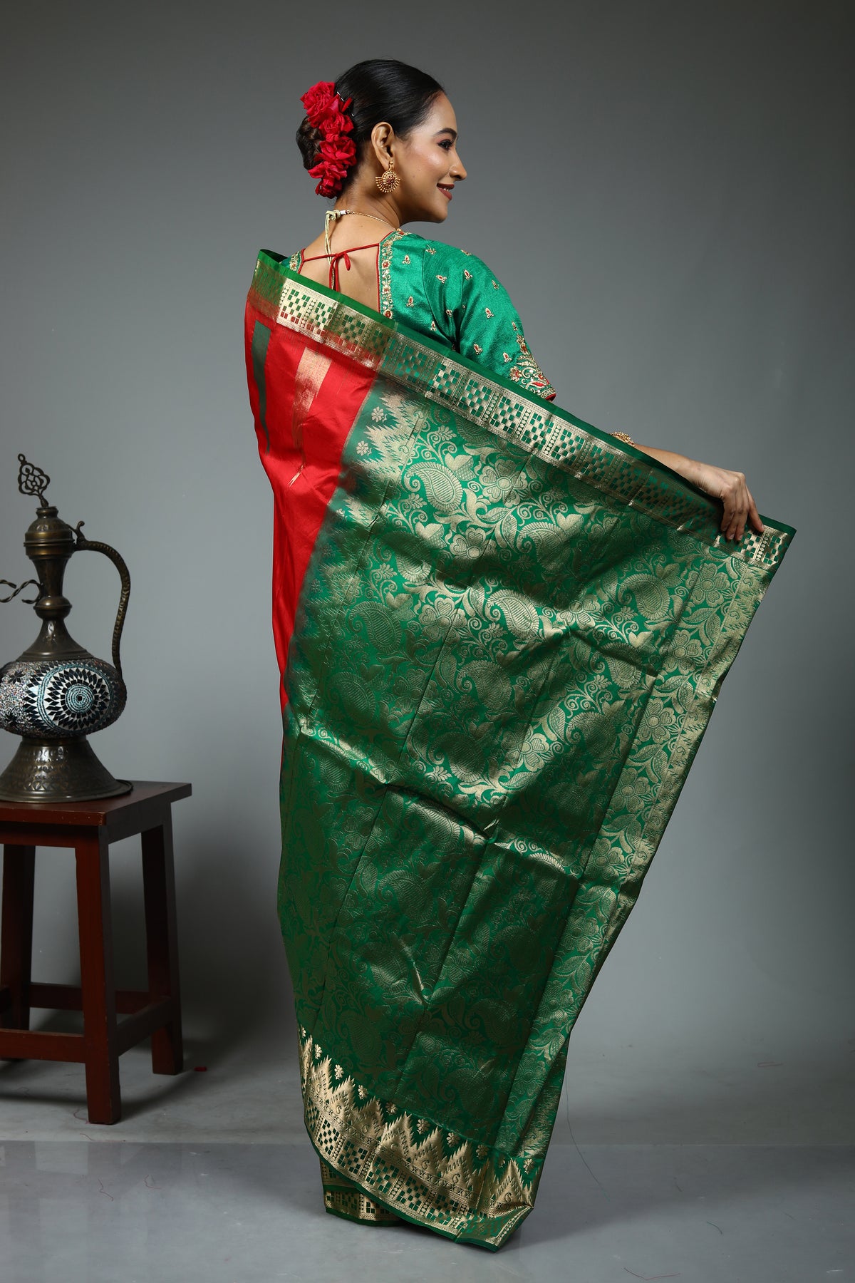 Red Pure Kanjivaram Silk Saree