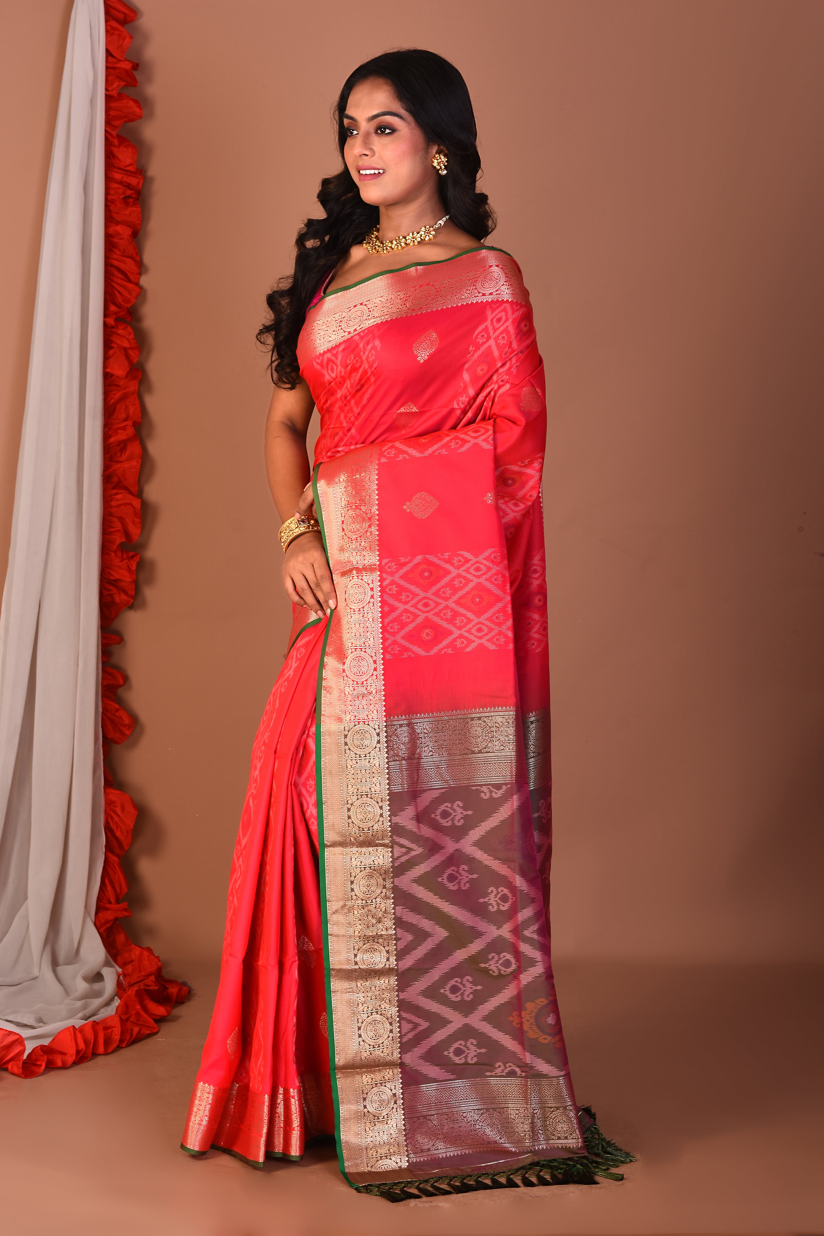 Rani Blended Bangalore Silk Saree - Keya Seth Exclusive