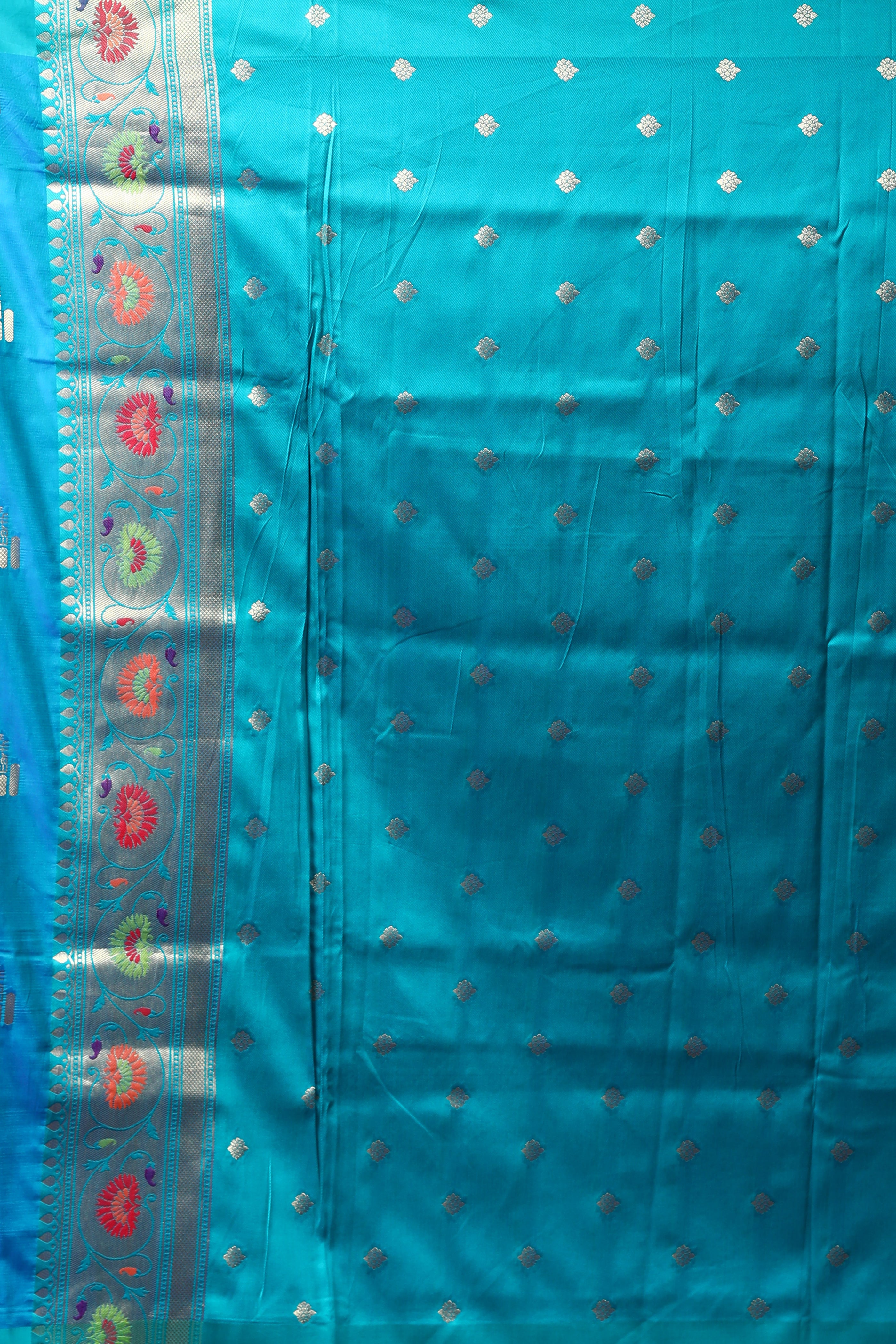 Purple Blended Art Silk Saree