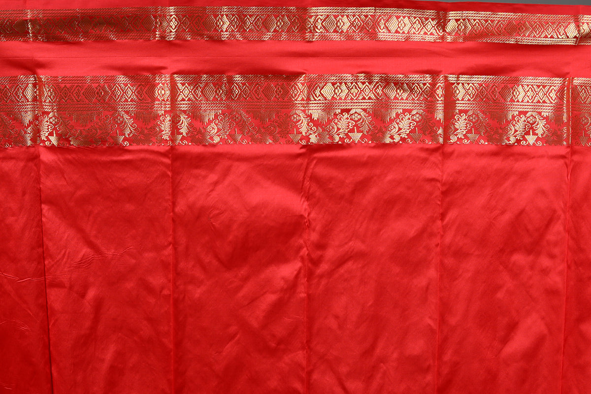 Red Pure Kanjivaram Silk Saree