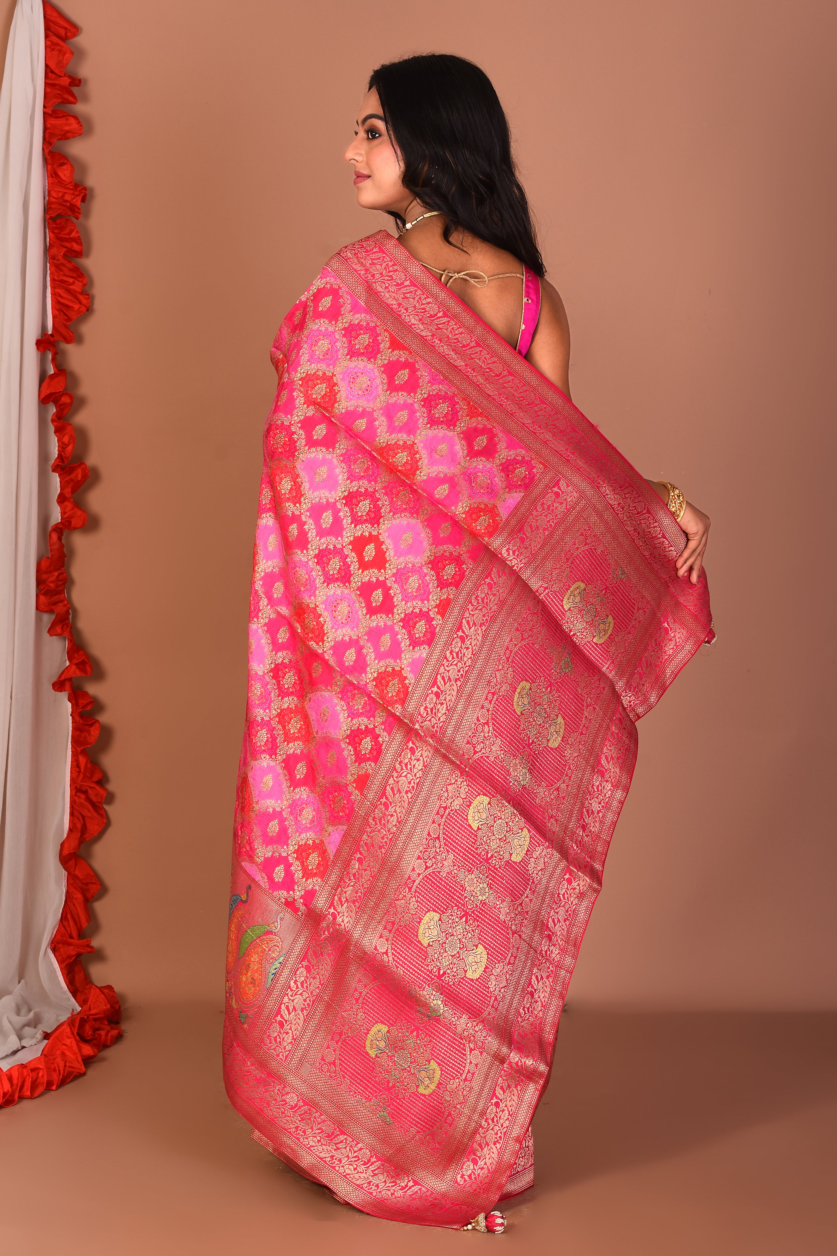 Rani Blended Printed Silk Saree - Keya Seth Exclusive