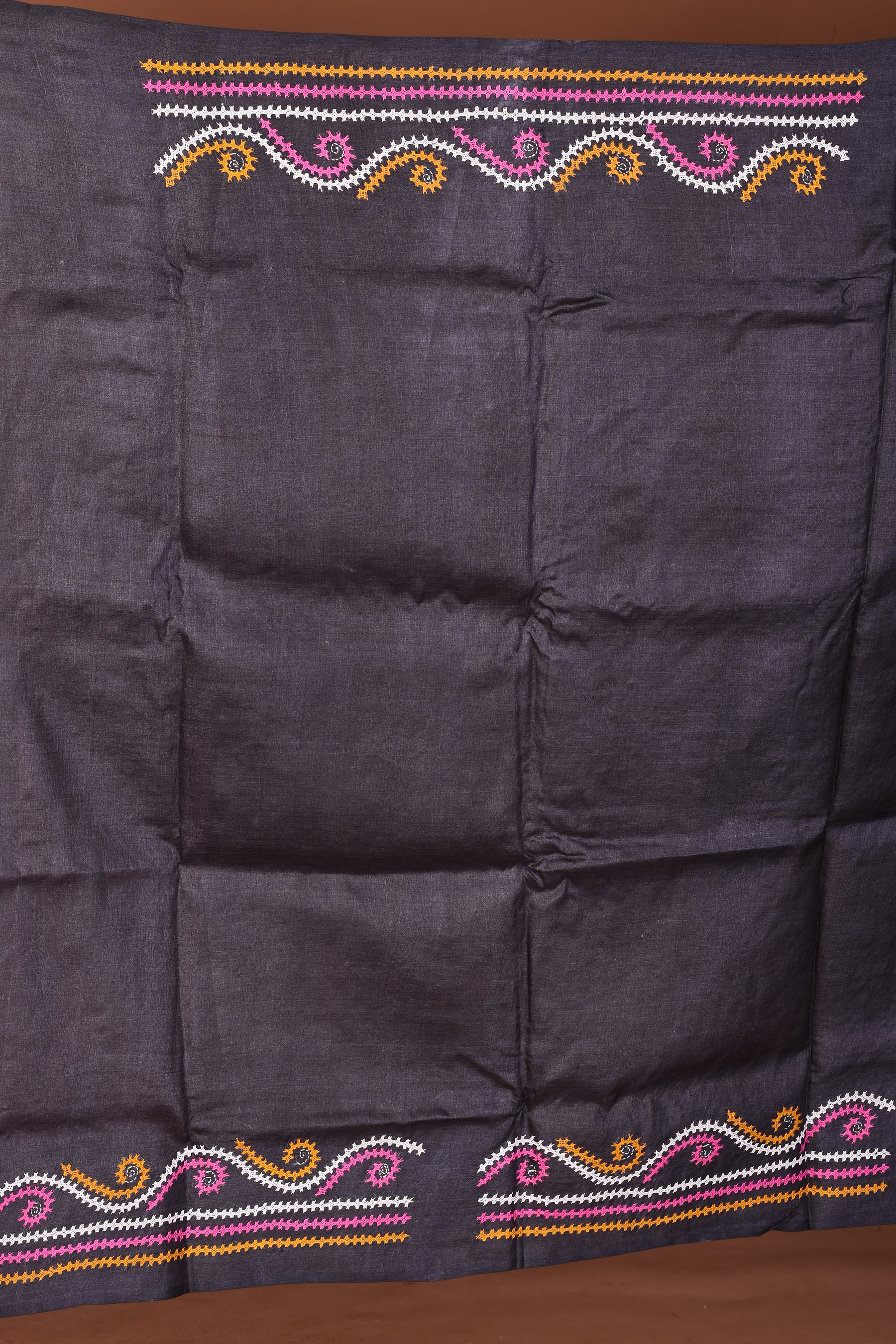 Black Katha Stitch Saree - Keya Seth Exclusive