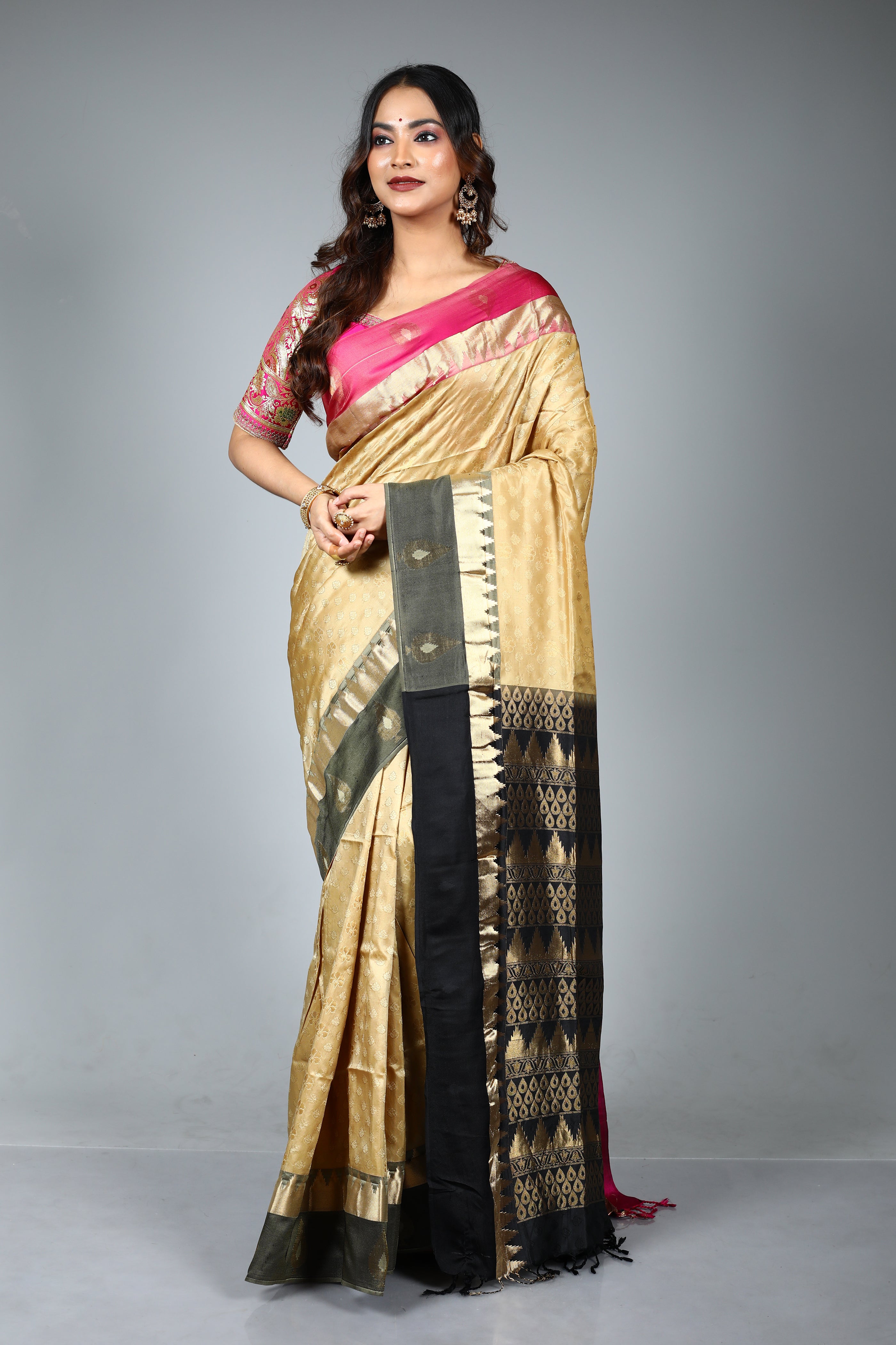 Golden Pure Aarni Silk Saree