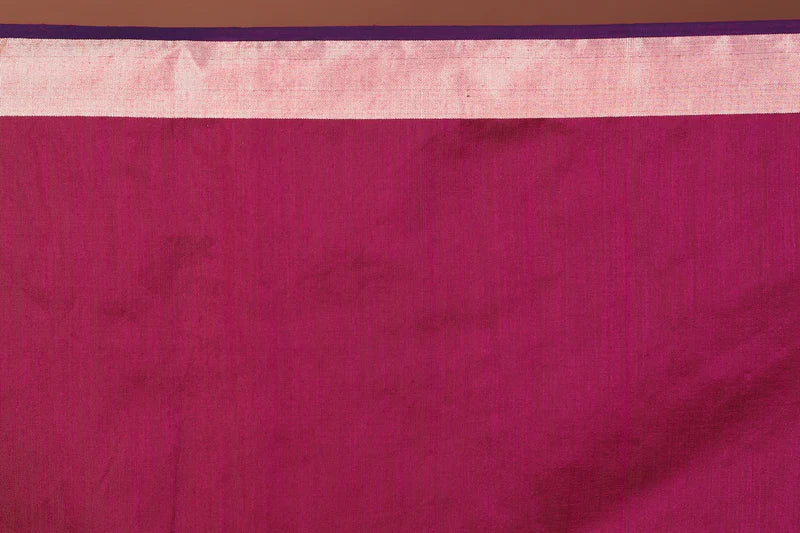 Brown Blended Linen Handloom Saree - Keya Seth Exclusive