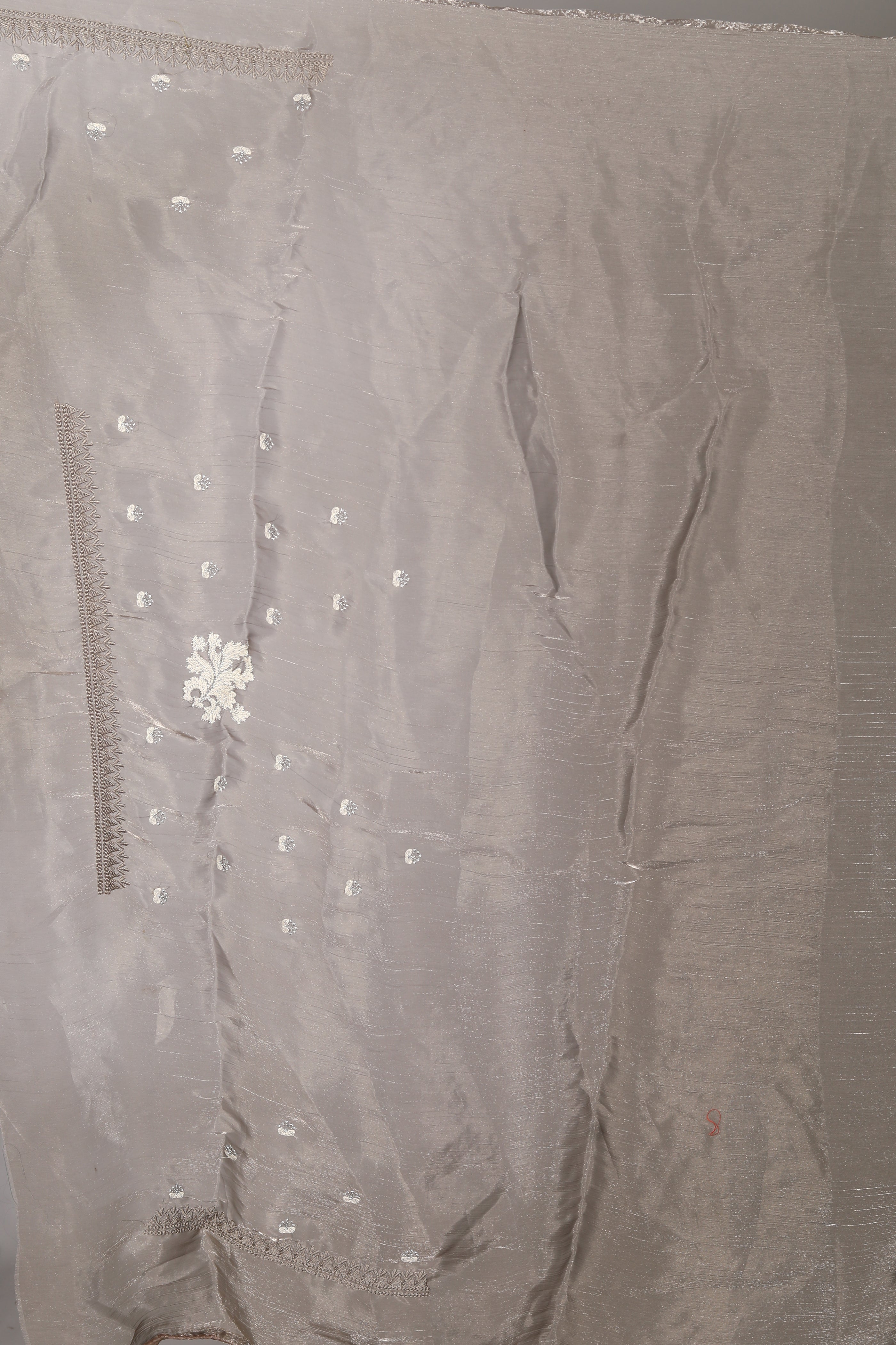 Grey Organza Blended Saree - Keya Seth Exclusive