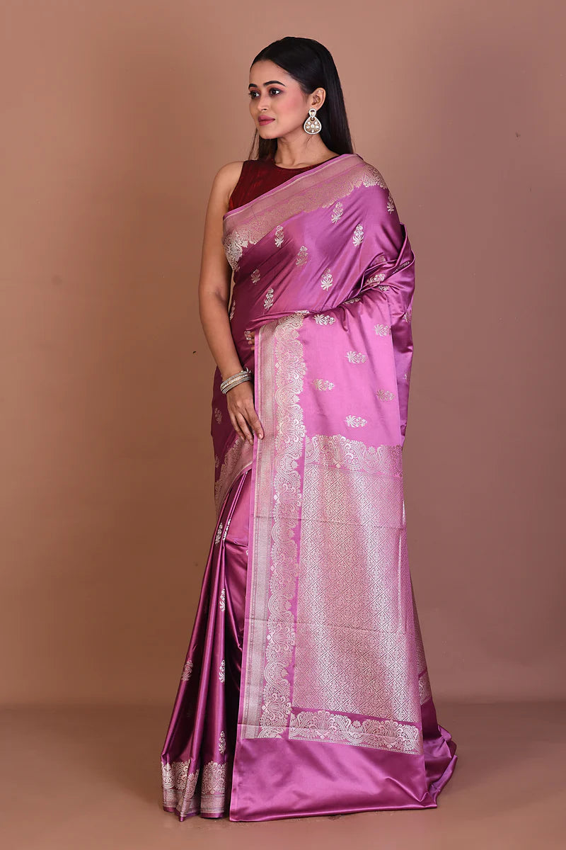 Mauve Art Silk Saree - Keya Seth Exclusive