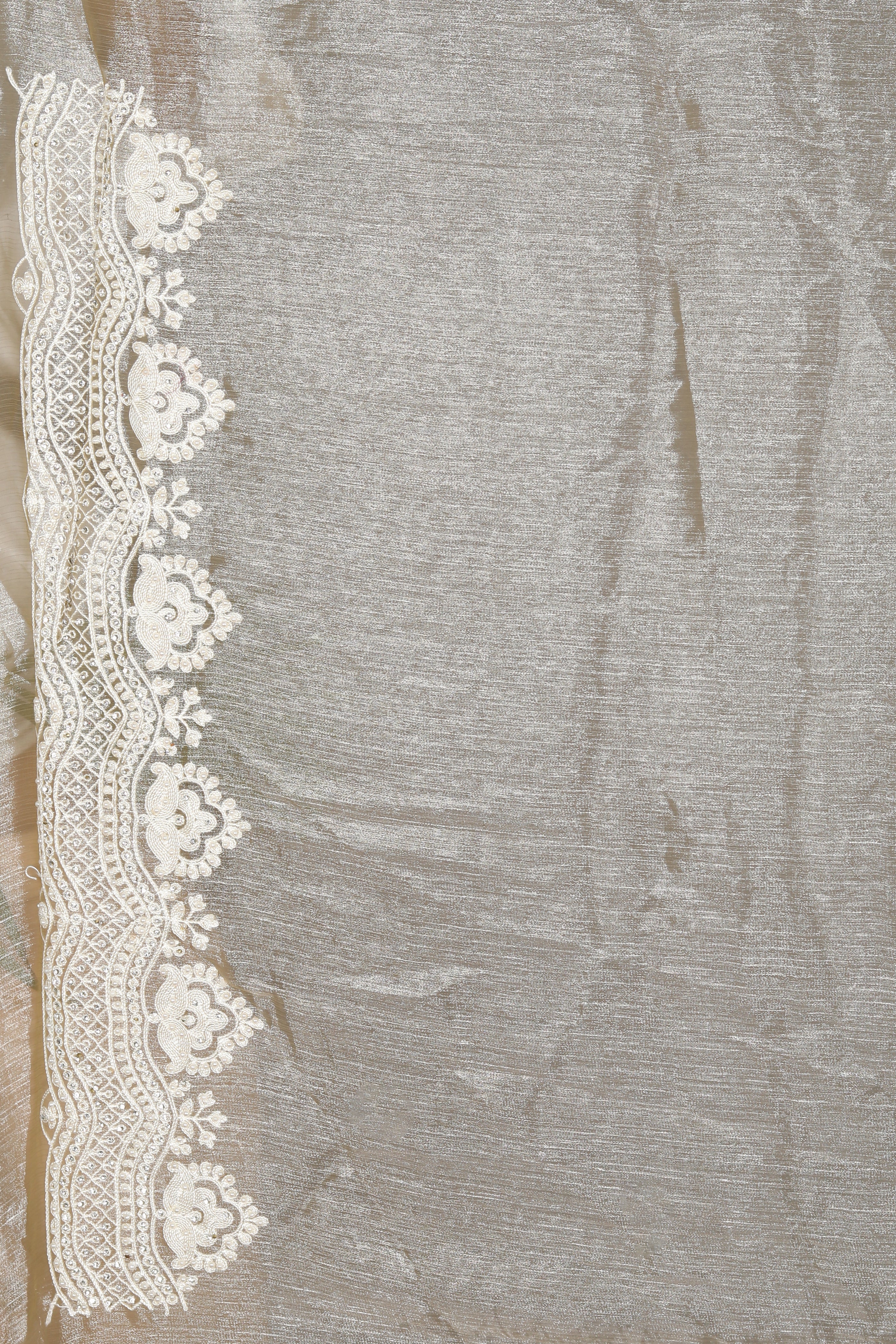 Olive Georgette Blended Saree - Keya Seth Exclusive