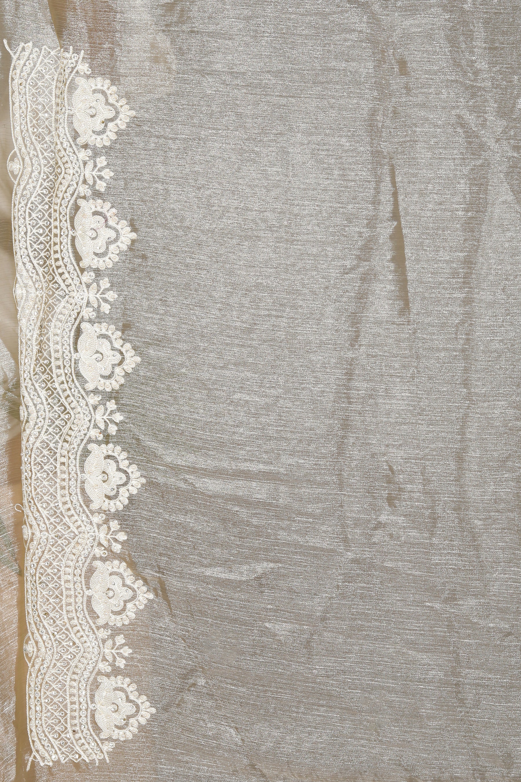 Olive Georgette Blended Saree - Keya Seth Exclusive
