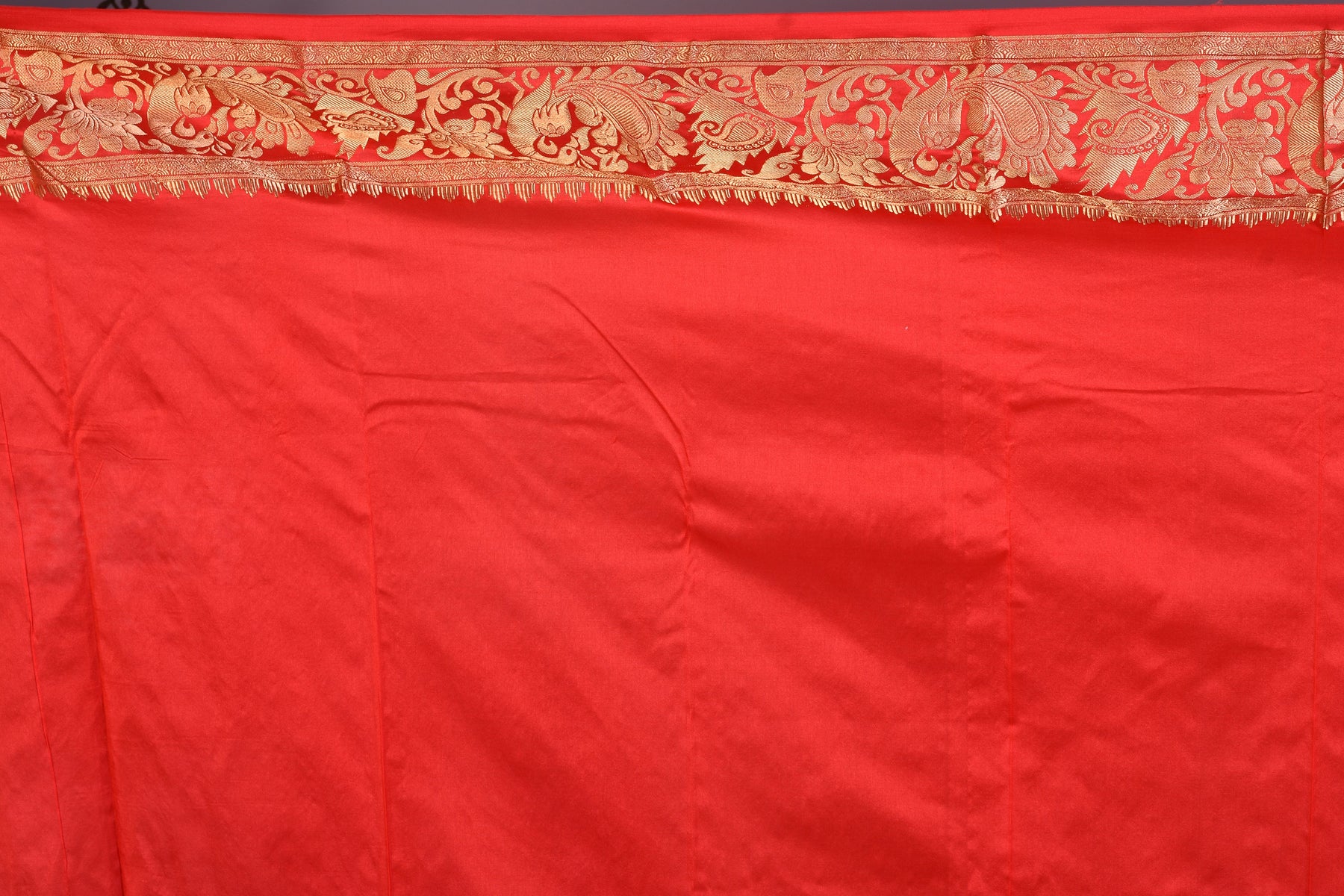 Yellow Pure Kanjivaram Saree with Red Borders - Keya Seth Exclusive