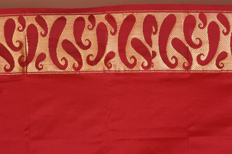 Maroon Pure Kanjivaram Silk Saree - Keya Seth Exclusive