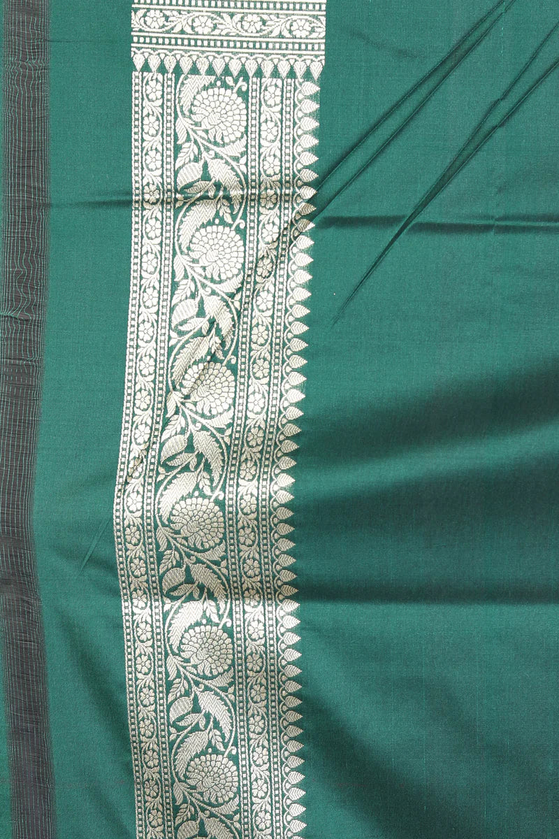 Bottle Green Art Silk Saree - Keya Seth Exclusive