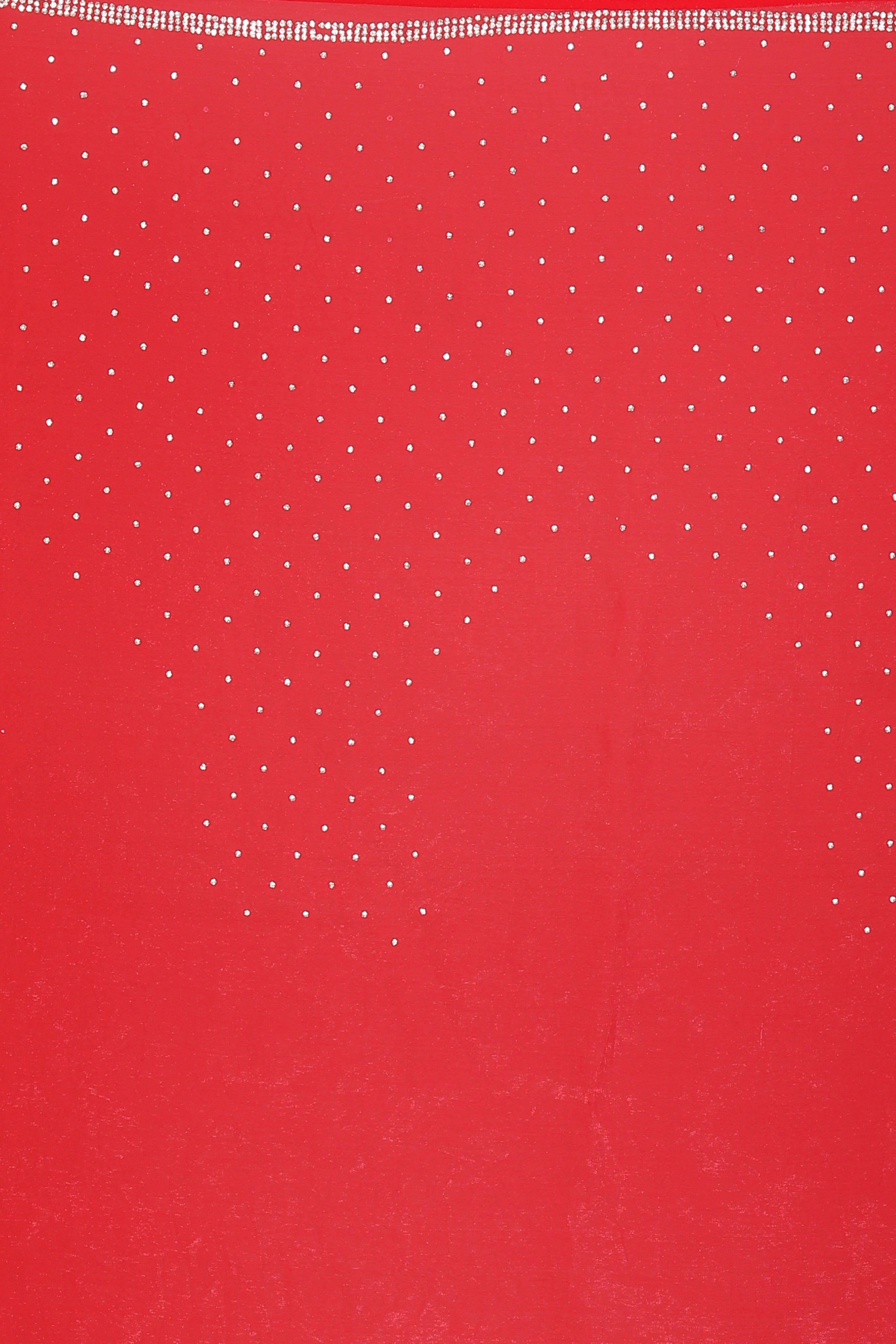Red Blended Georgette Saree - Keya Seth Exclusive