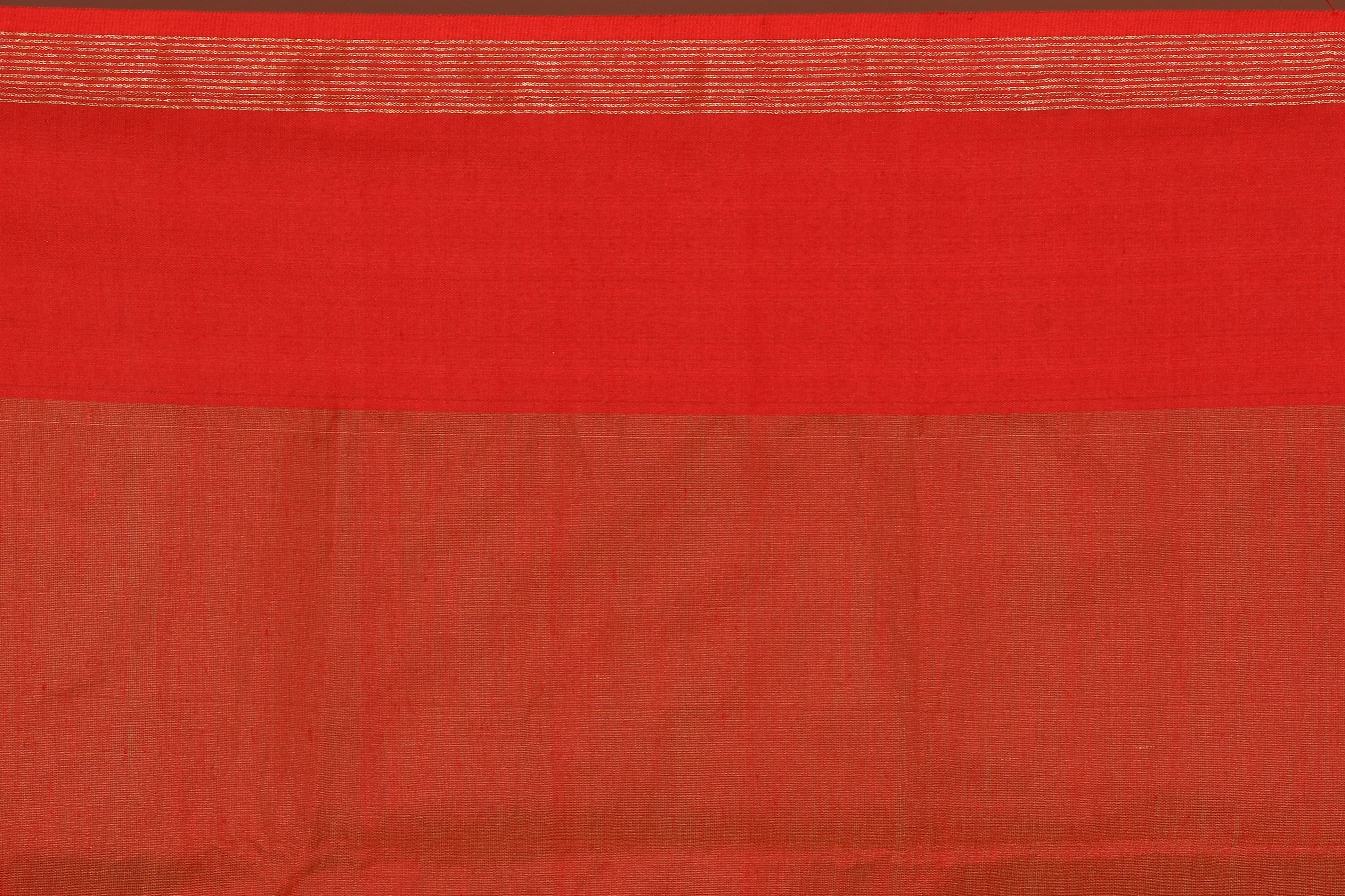 Red and Yellow Blended Handloom Saree - Keya Seth Exclusive