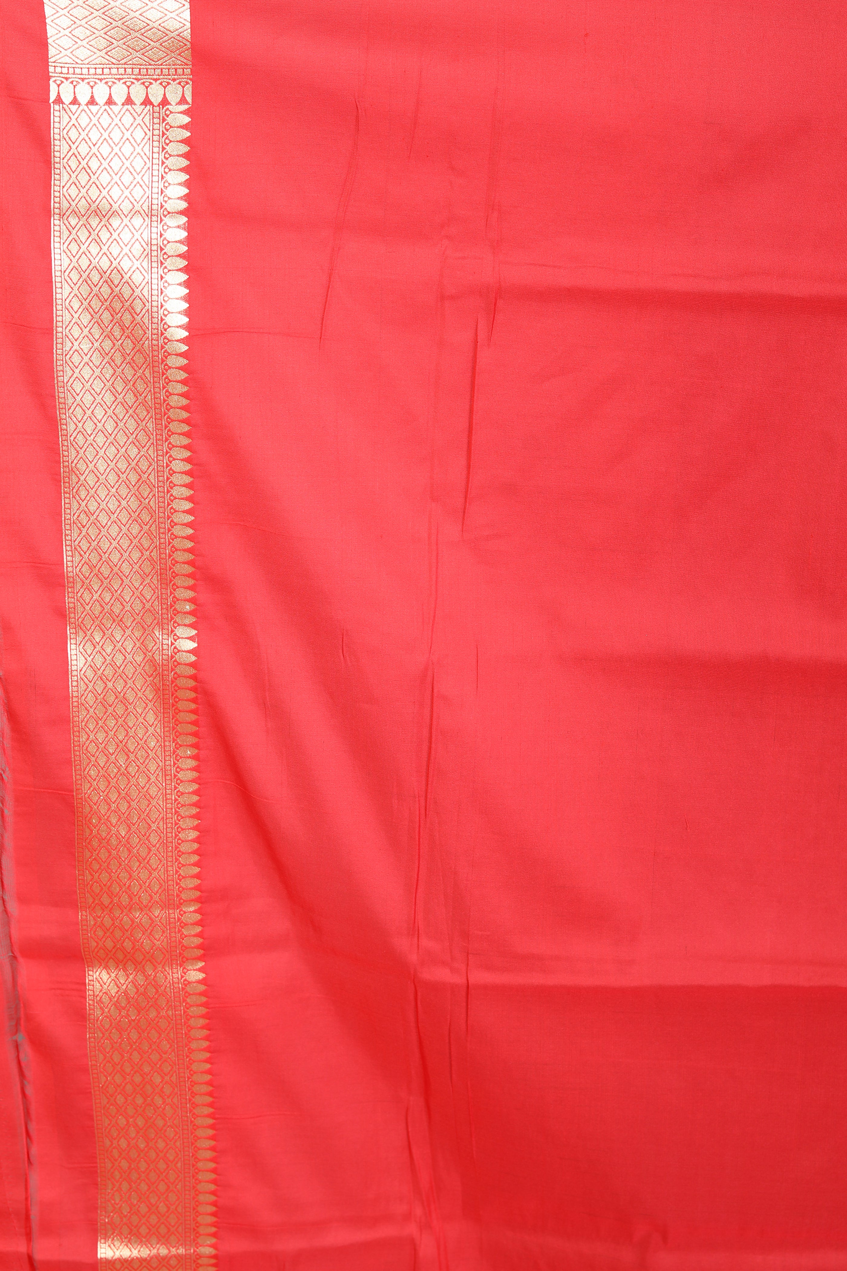 Red Blended Banarasi Saree - Keya Seth Exclusive
