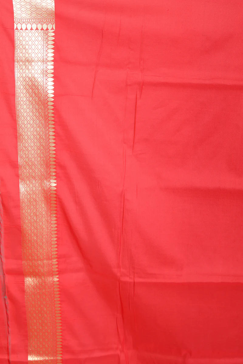 Red Blended Banarasi Saree - Keya Seth Exclusive