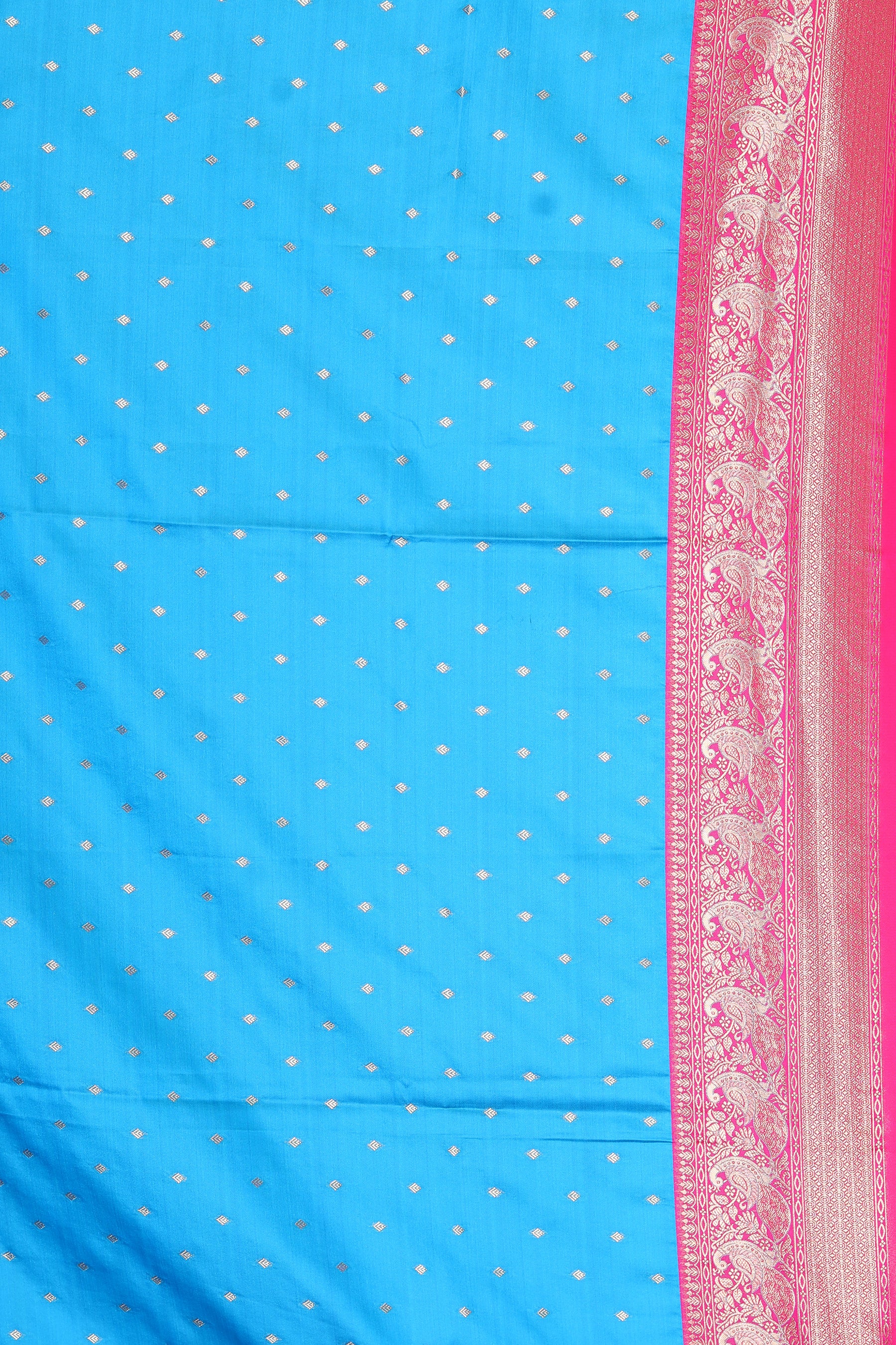 Blue Blended Dola Silk Saree - Keya Seth Exclusive