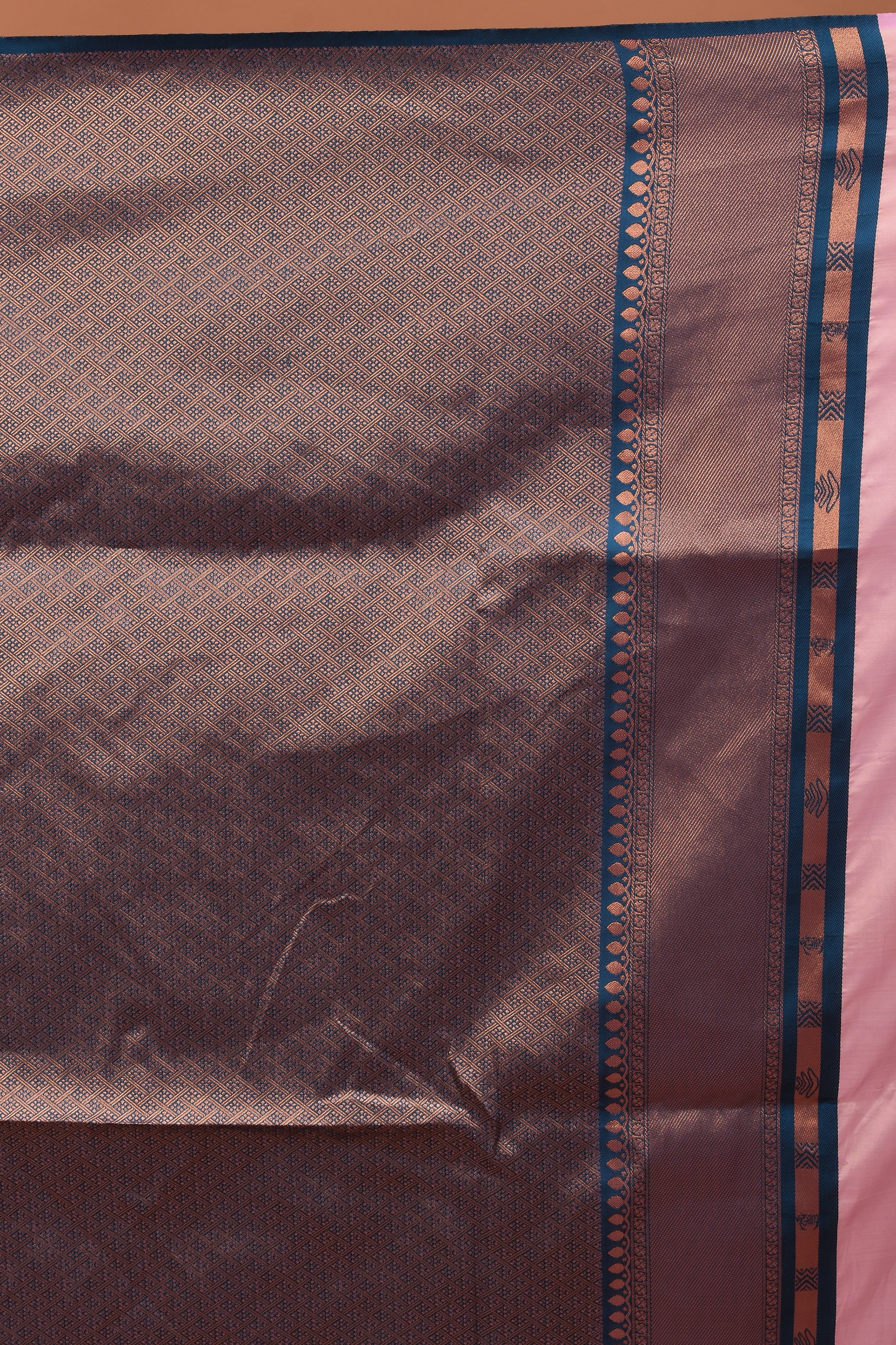 Mauve Blended Tissue Saree - Keya Seth Exclusive