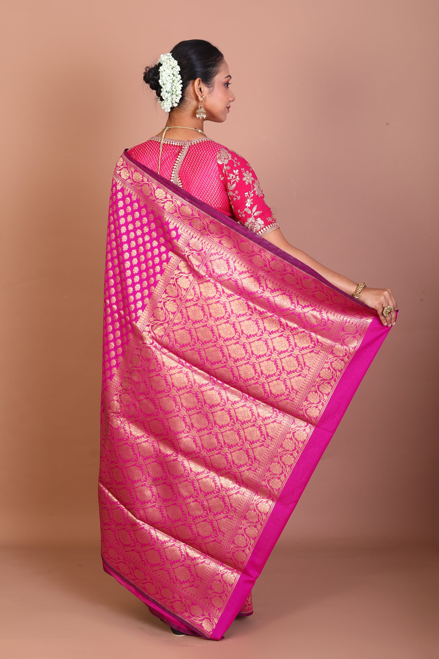 Purple Blended Tissue Saree - Keya Seth Exclusive