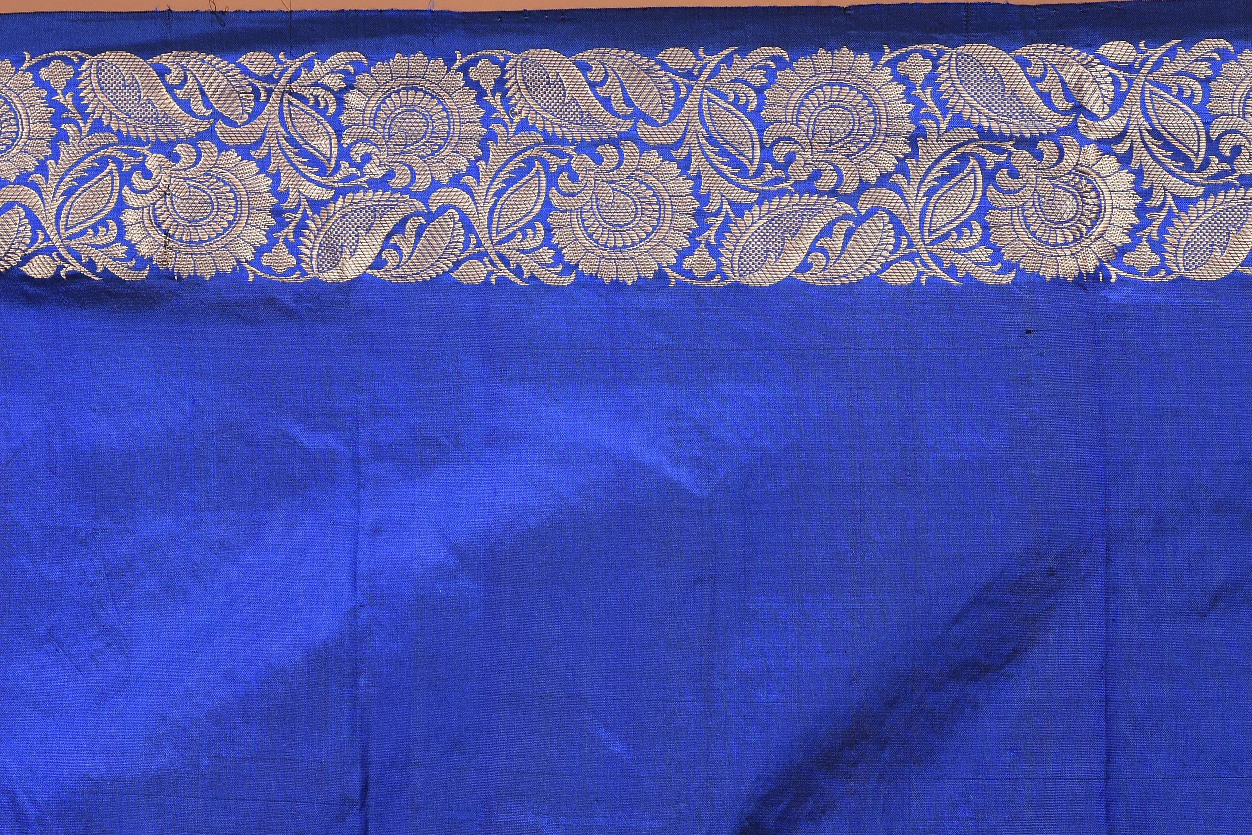 Blue Pure Katan Silk Saree - Keya Seth Exclusive