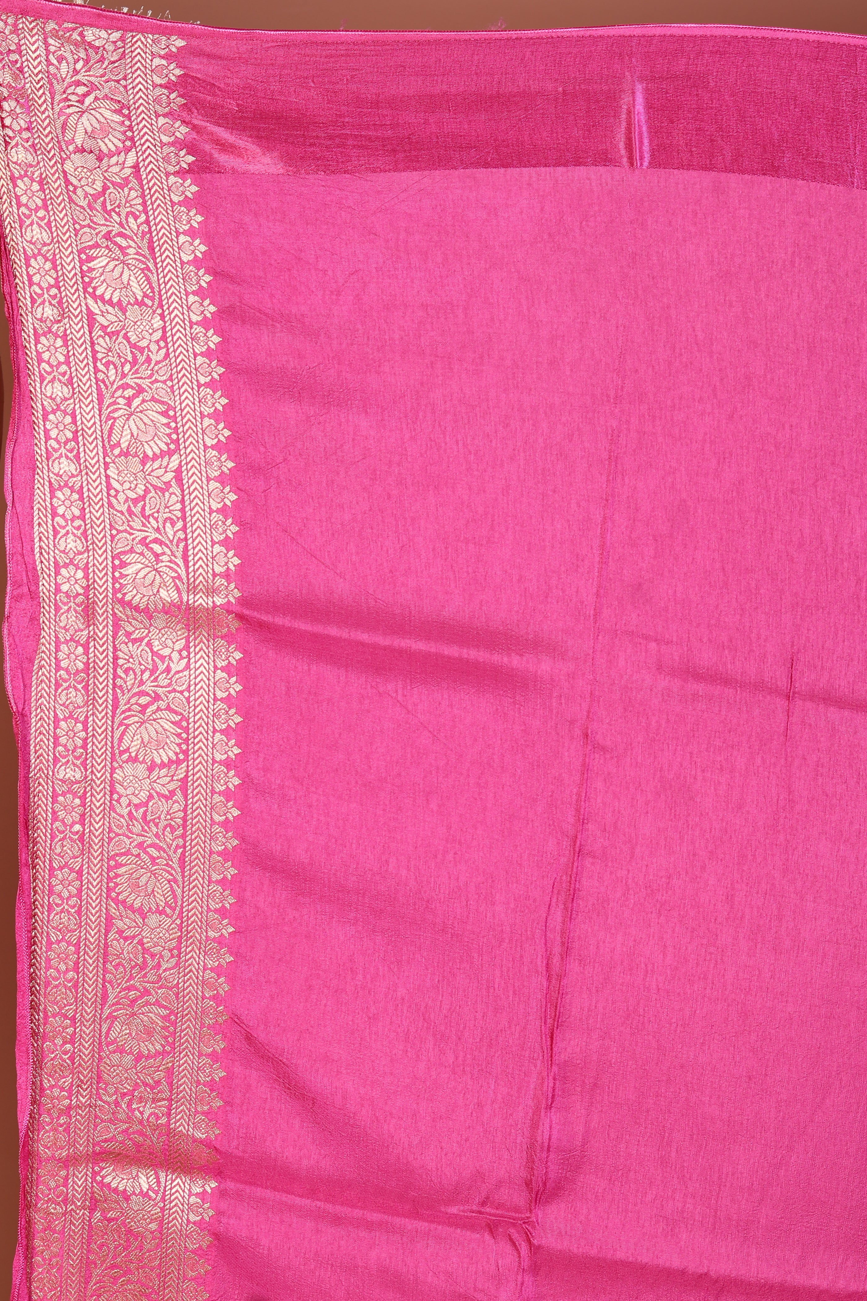 Magenta Blended Silk Saree - Keya Seth Exclusive