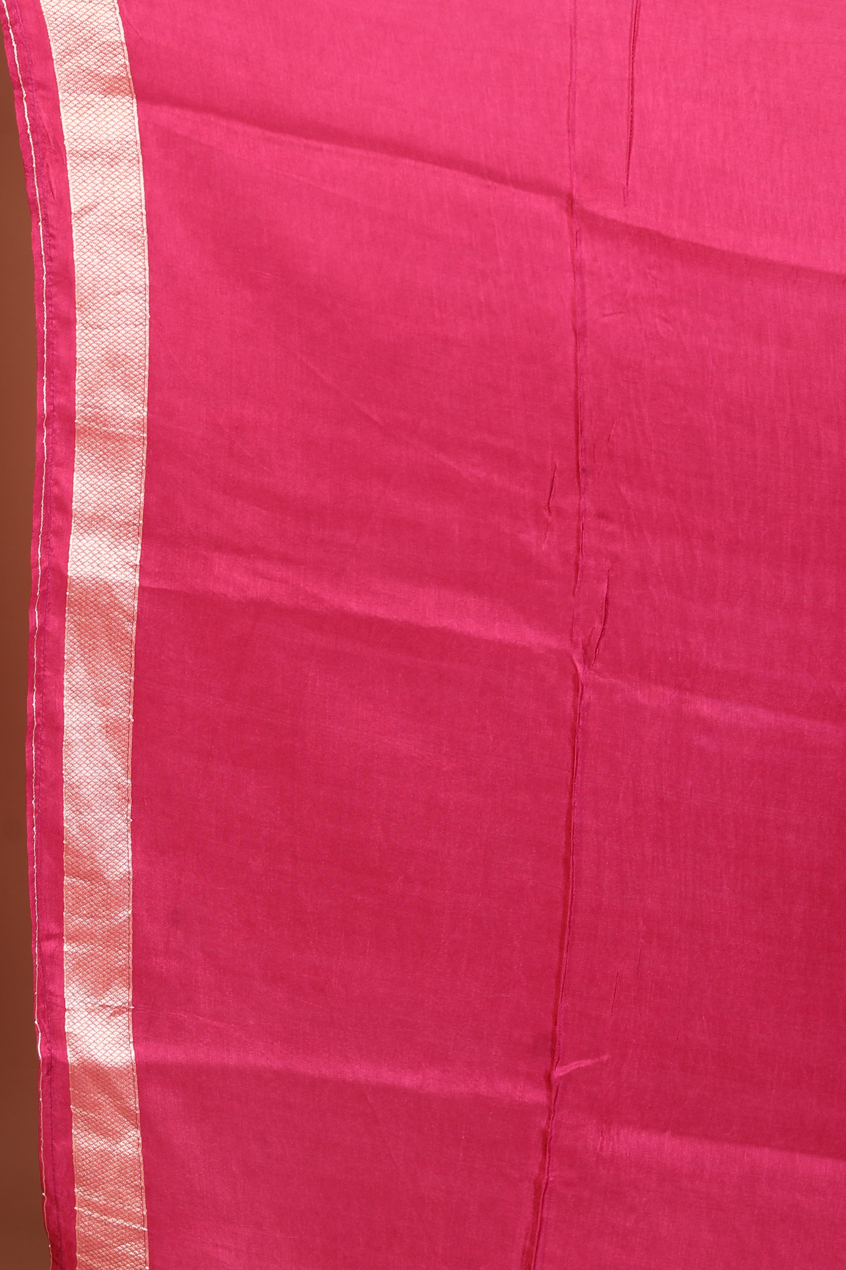 Magenta Blended Khaddi Saree - Keya Seth Exclusive