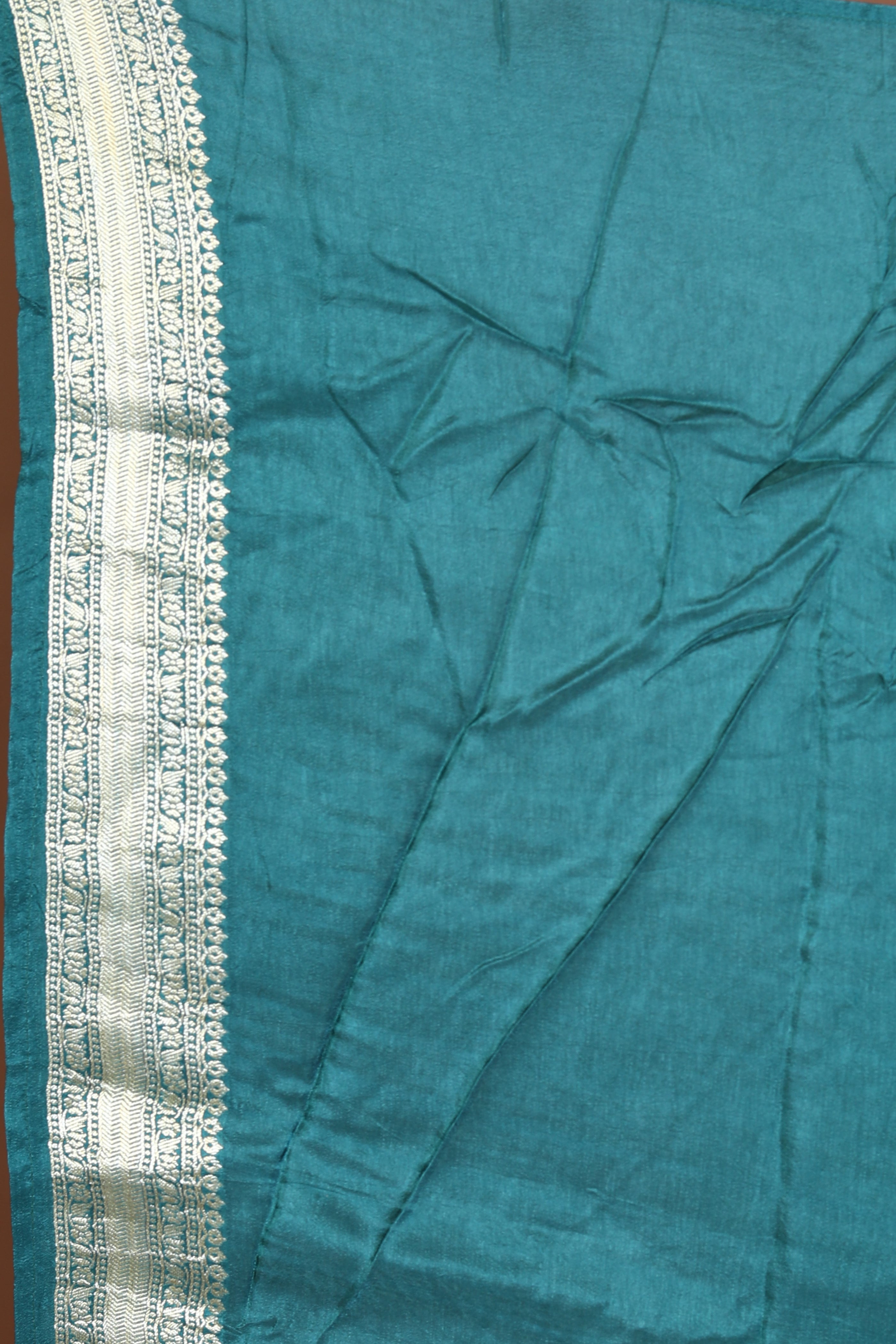 Rama Green Blended Khaddi Saree - Keya Seth Exclusive
