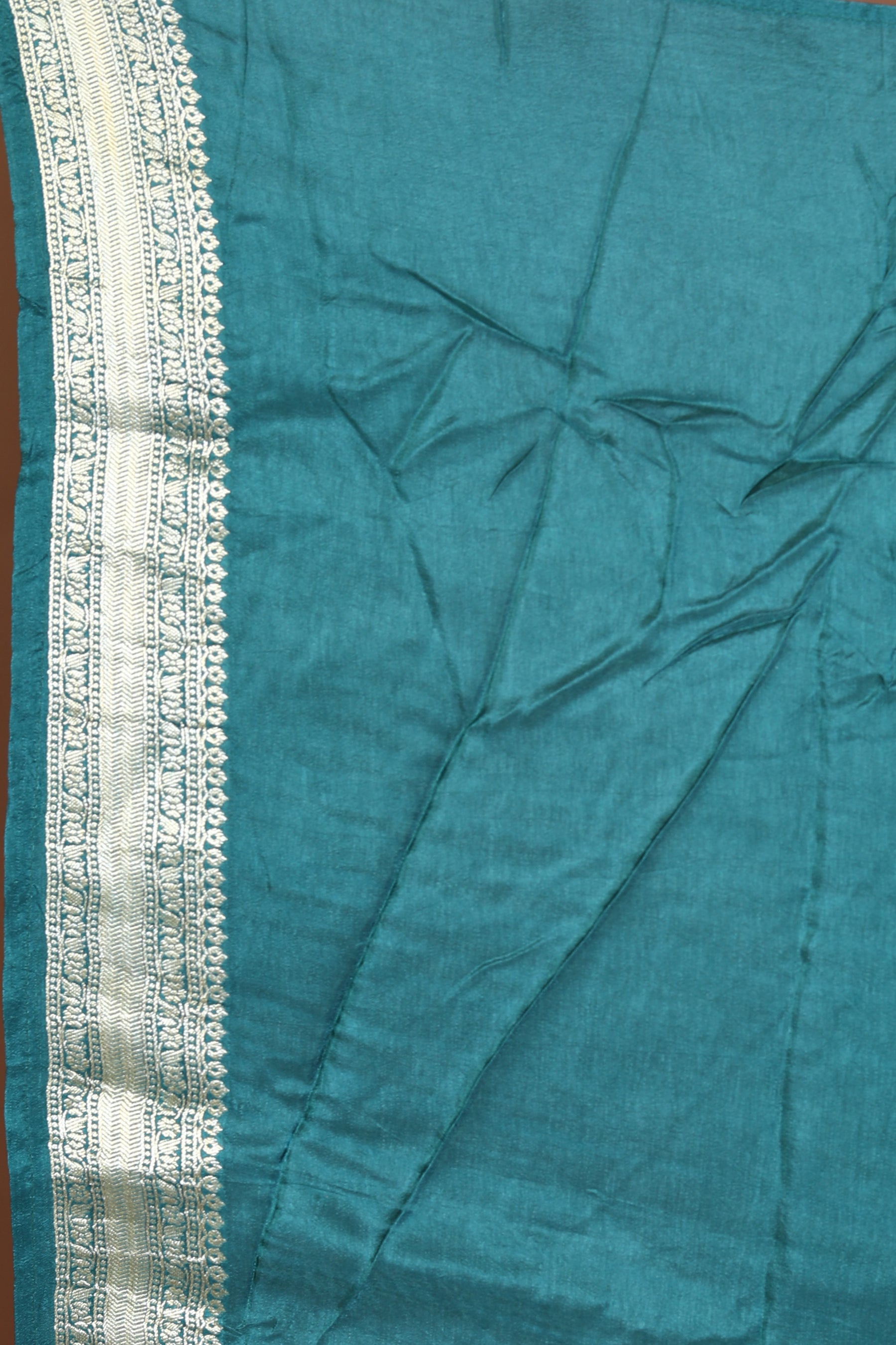 Rama Green Blended Khaddi Saree - Keya Seth Exclusive