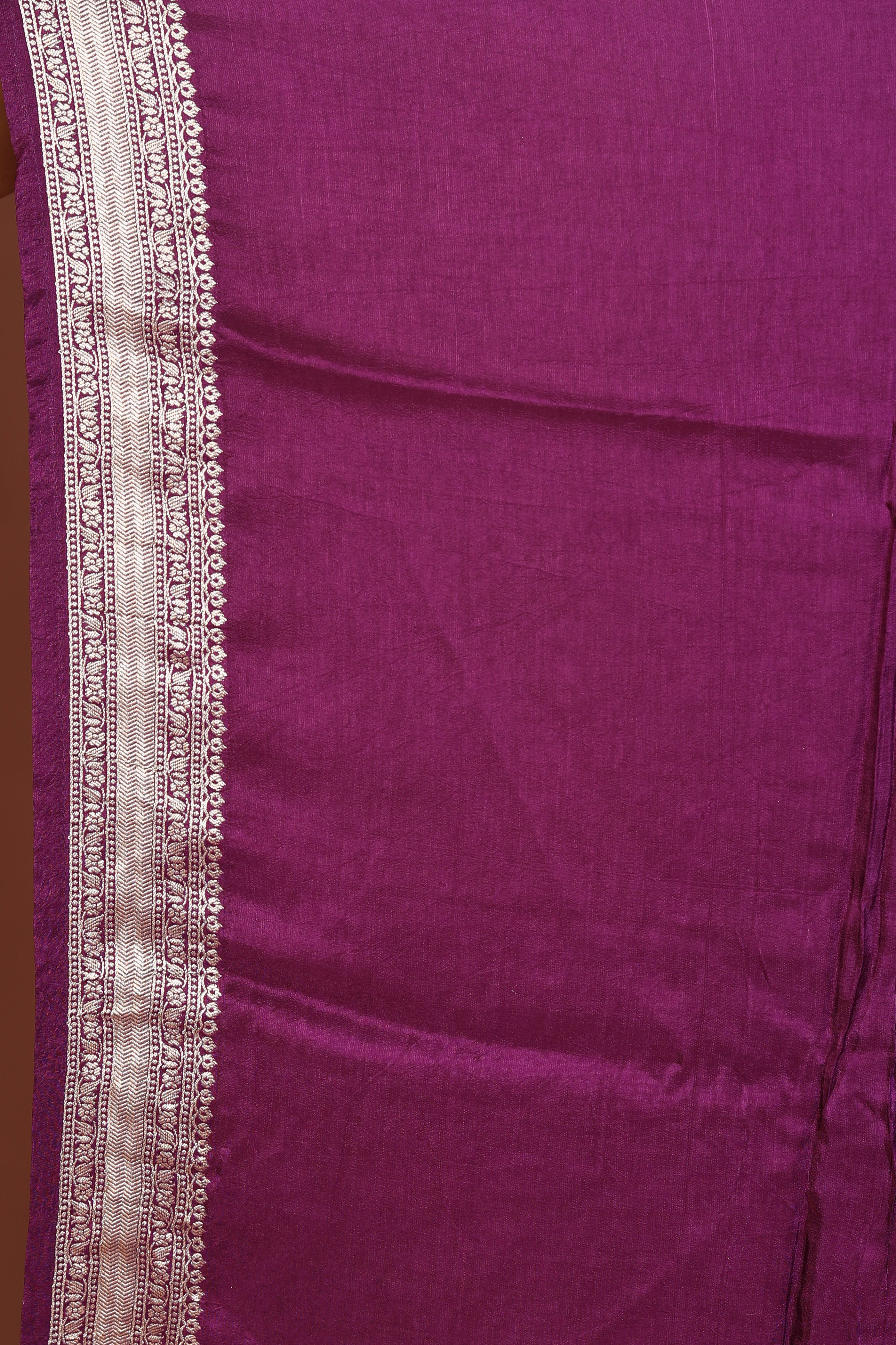 Purple Blended Khaddi Saree - Keya Seth Exclusive