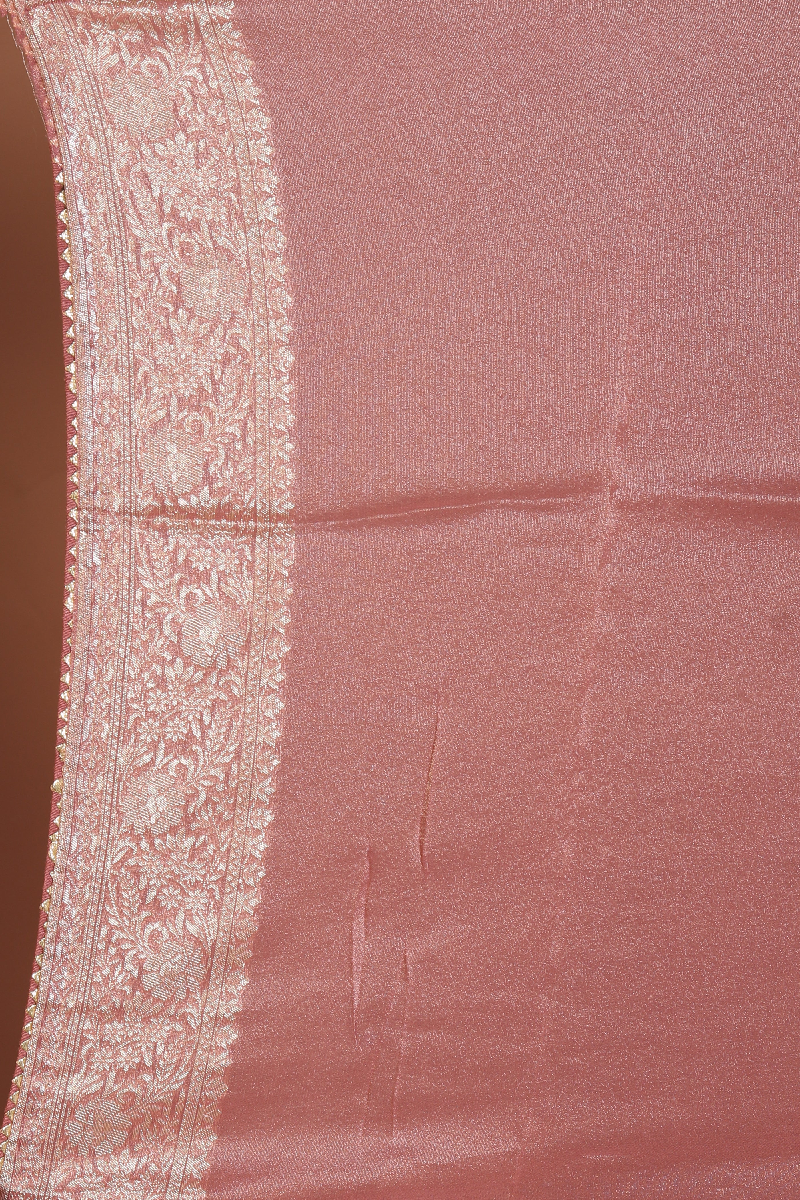 Peach Blended Khaddi Saree - Keya Seth Exclusive