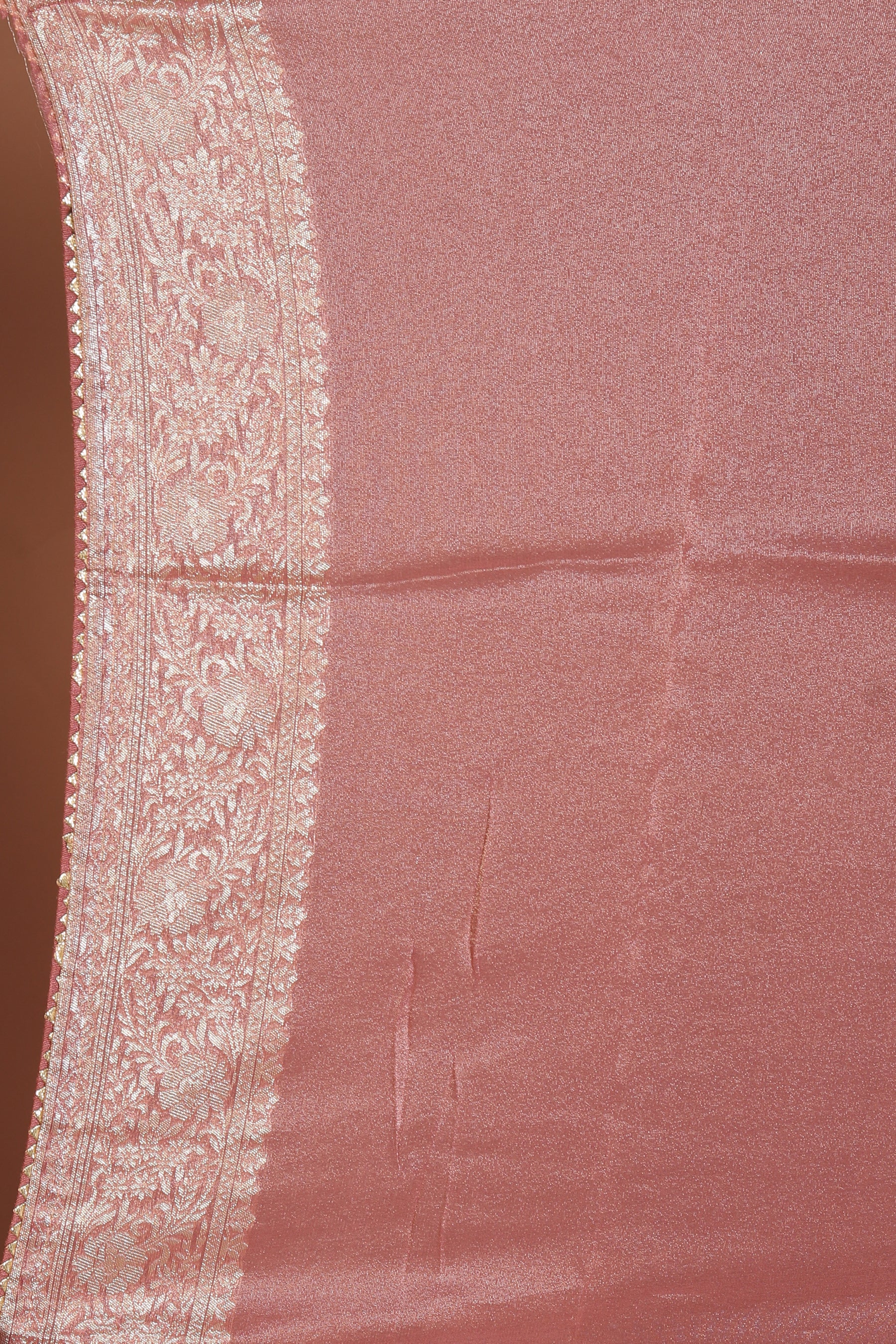 Peach Blended Khaddi Saree - Keya Seth Exclusive