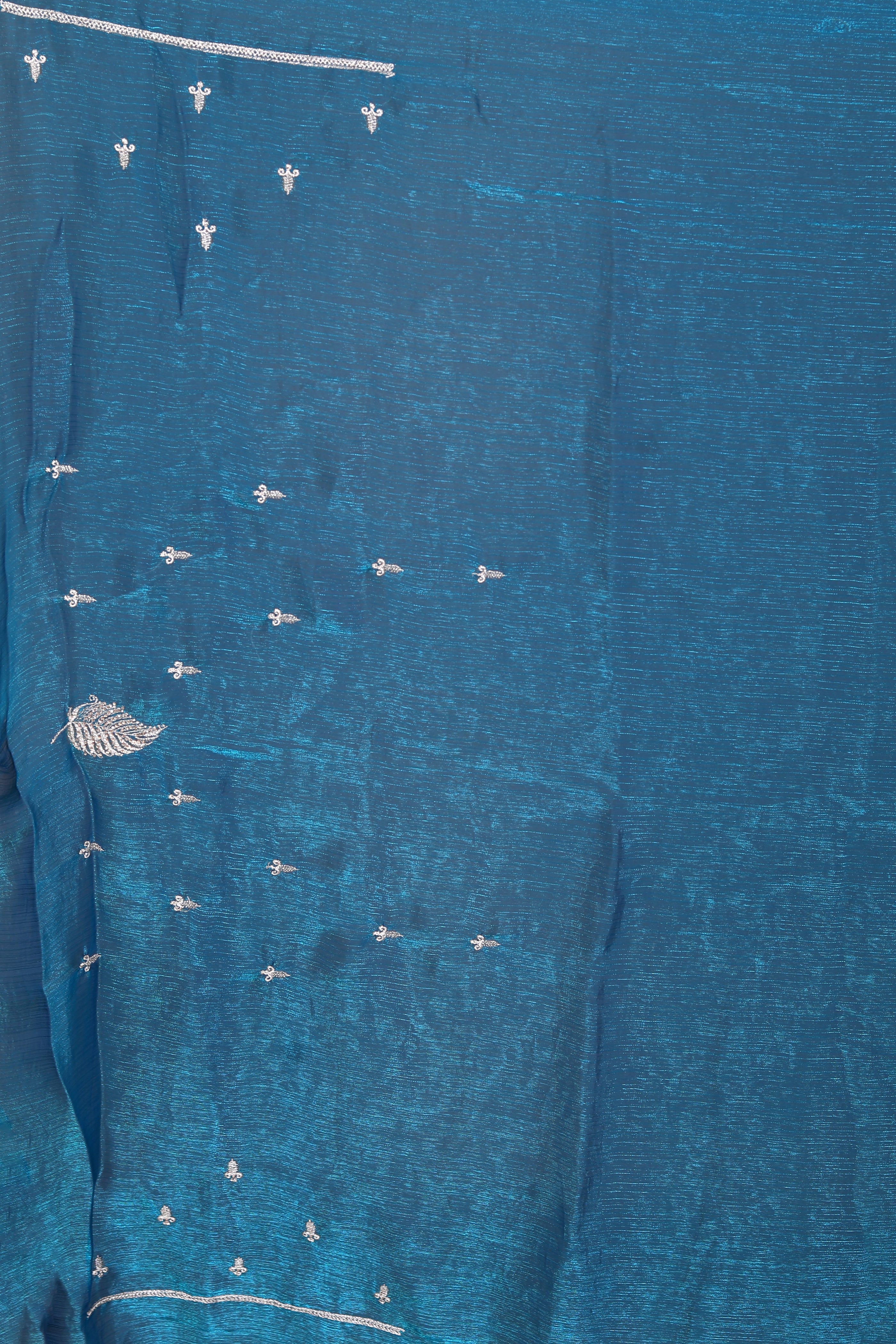 Blue Blended Georgette Saree - Keya Seth Exclusive