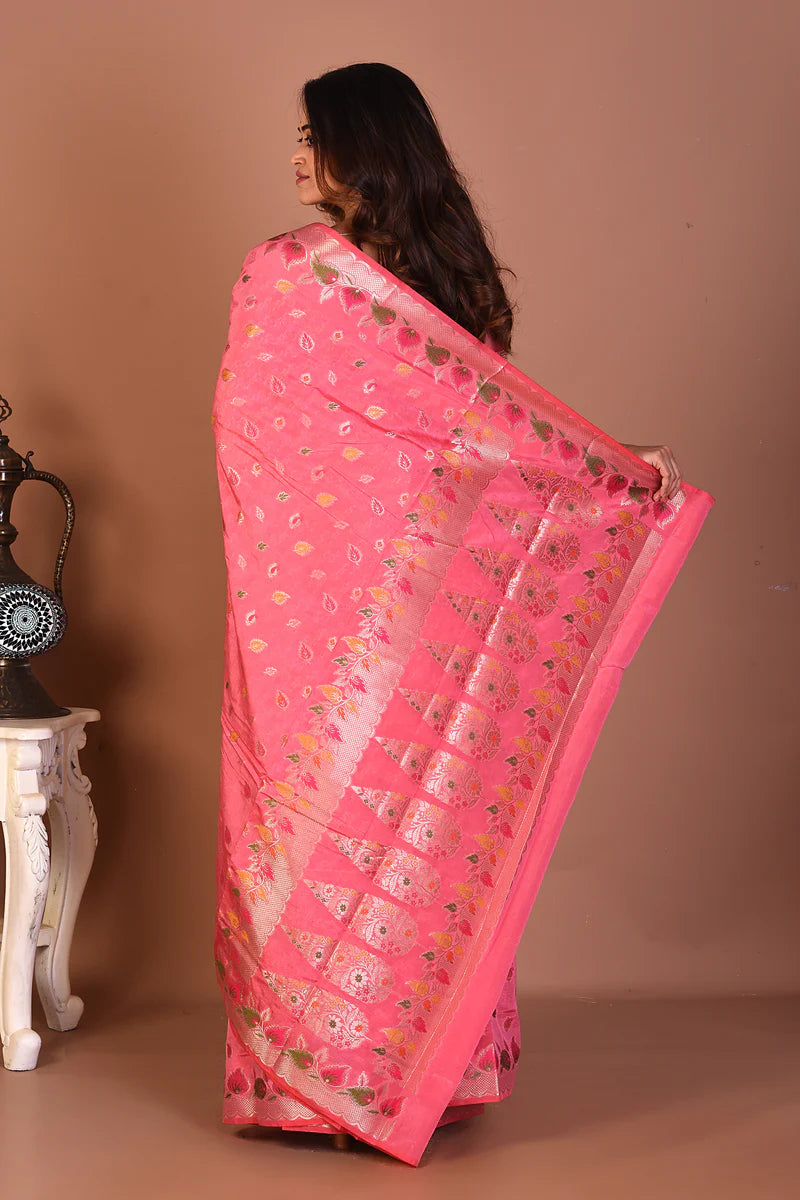 Pink Art Silk Saree - Keya Seth Exclusive