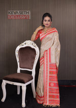 Load image into Gallery viewer, Beige Bomkai Tussar Saree - Keya Seth Exclusive
