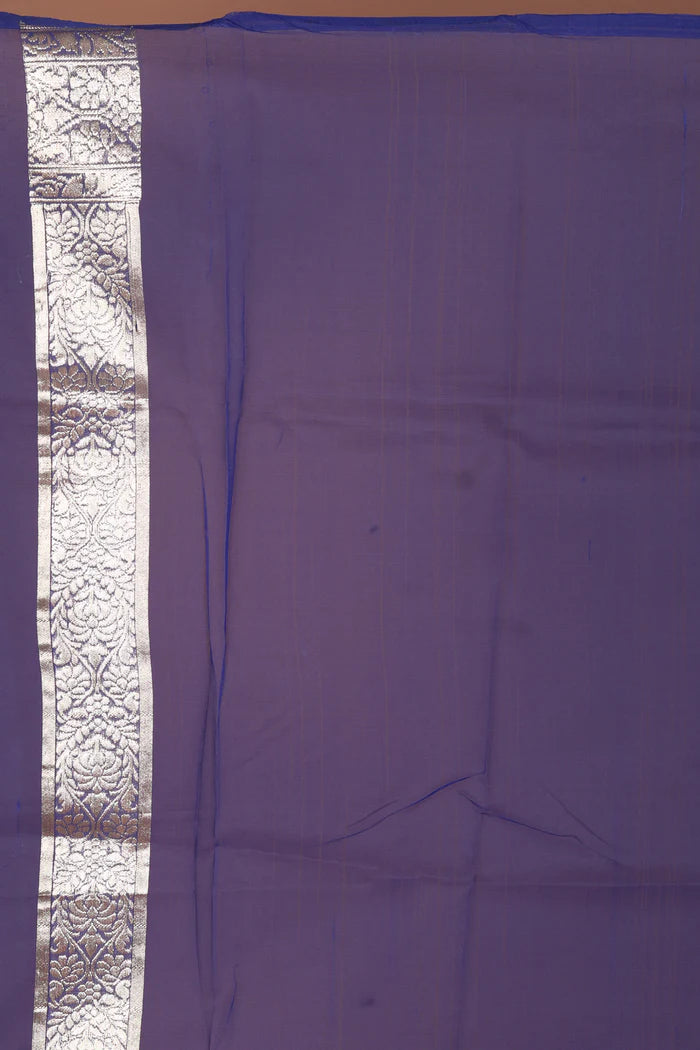 Navy Blue Tissue Banarasi Saree - Keya Seth Exclusive