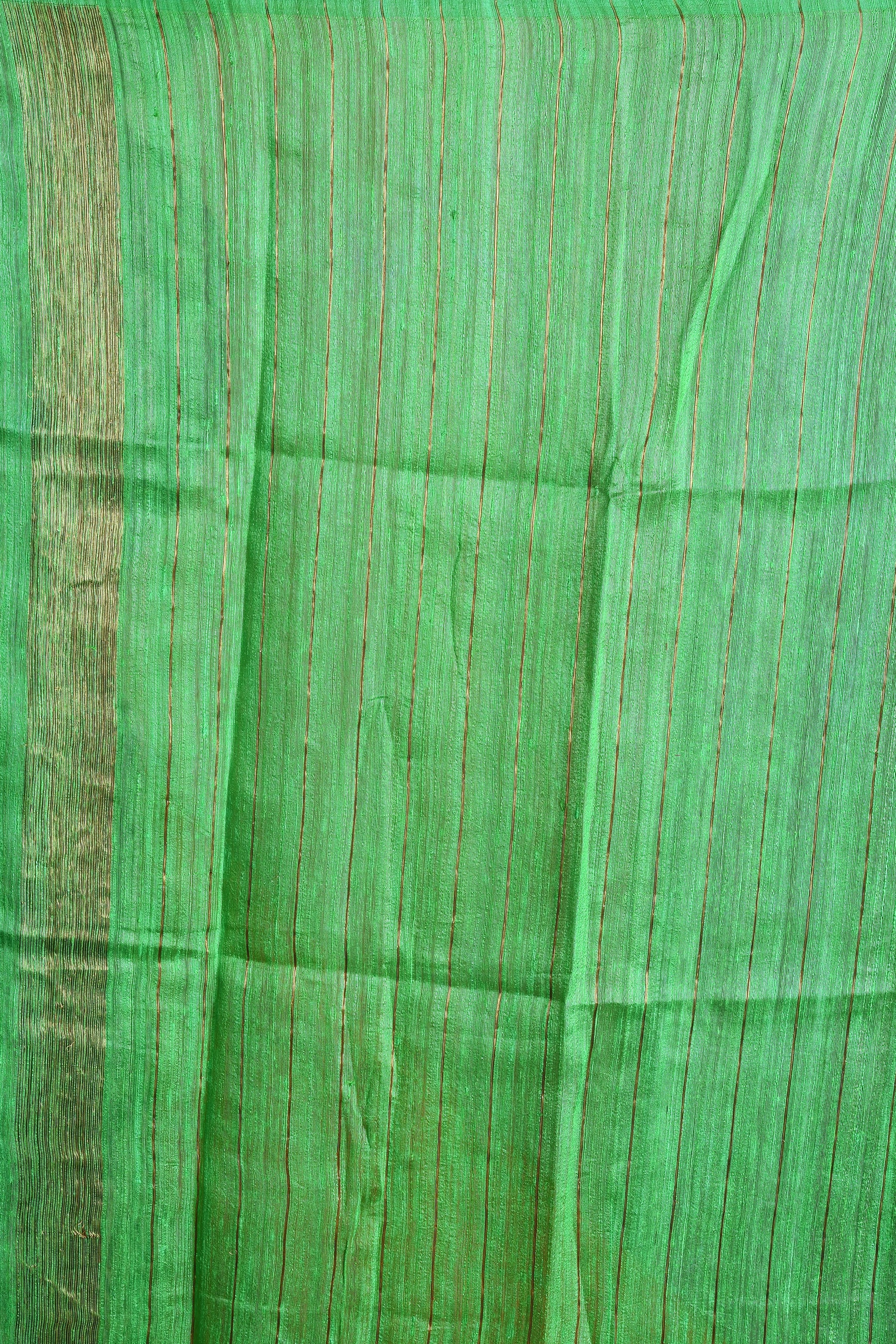 Orange Blended Tussar Silk Saree - Keya Seth Exclusive