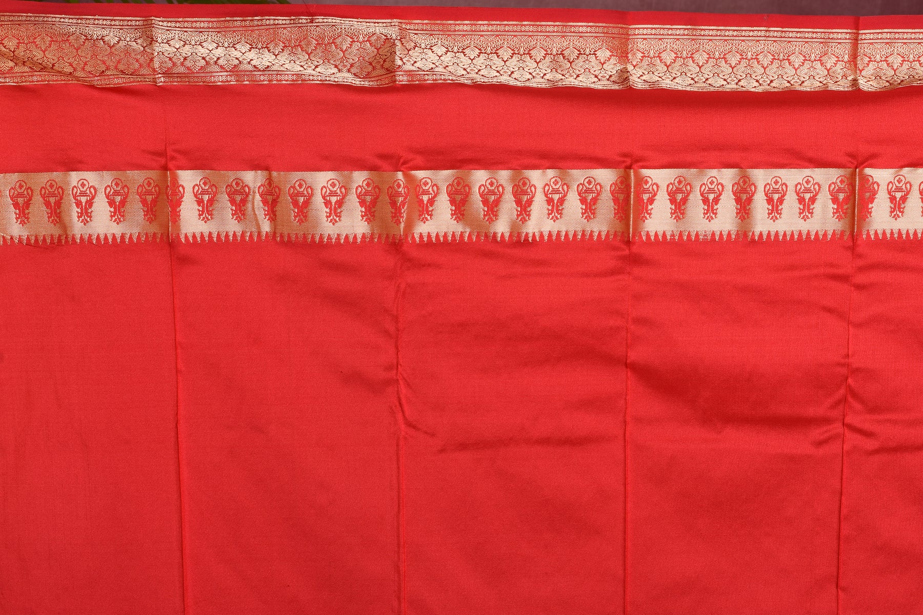 Parrot Green with Red Borders Pure Kanjivaram Saree - Keya Seth Exclusive