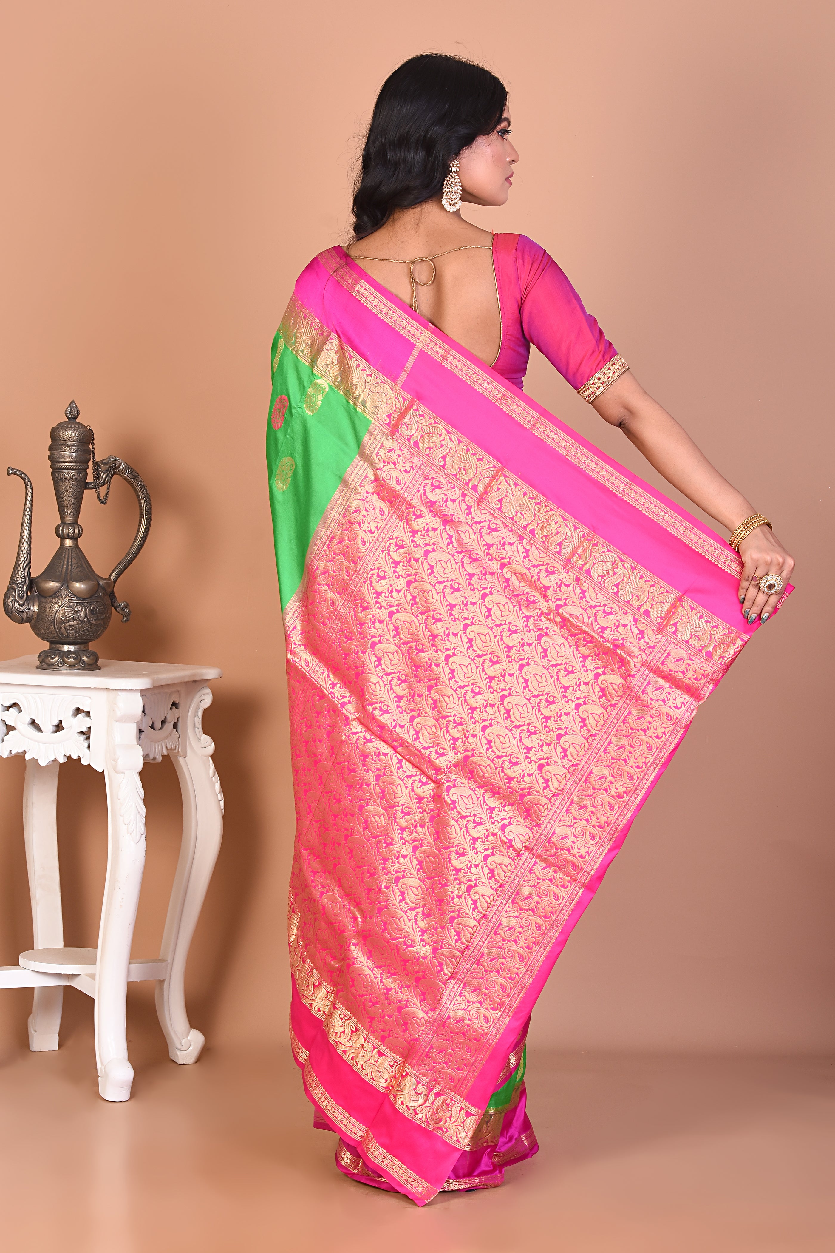 Gorgeous Green Kanjivaram Saree - Keya Seth Exclusive