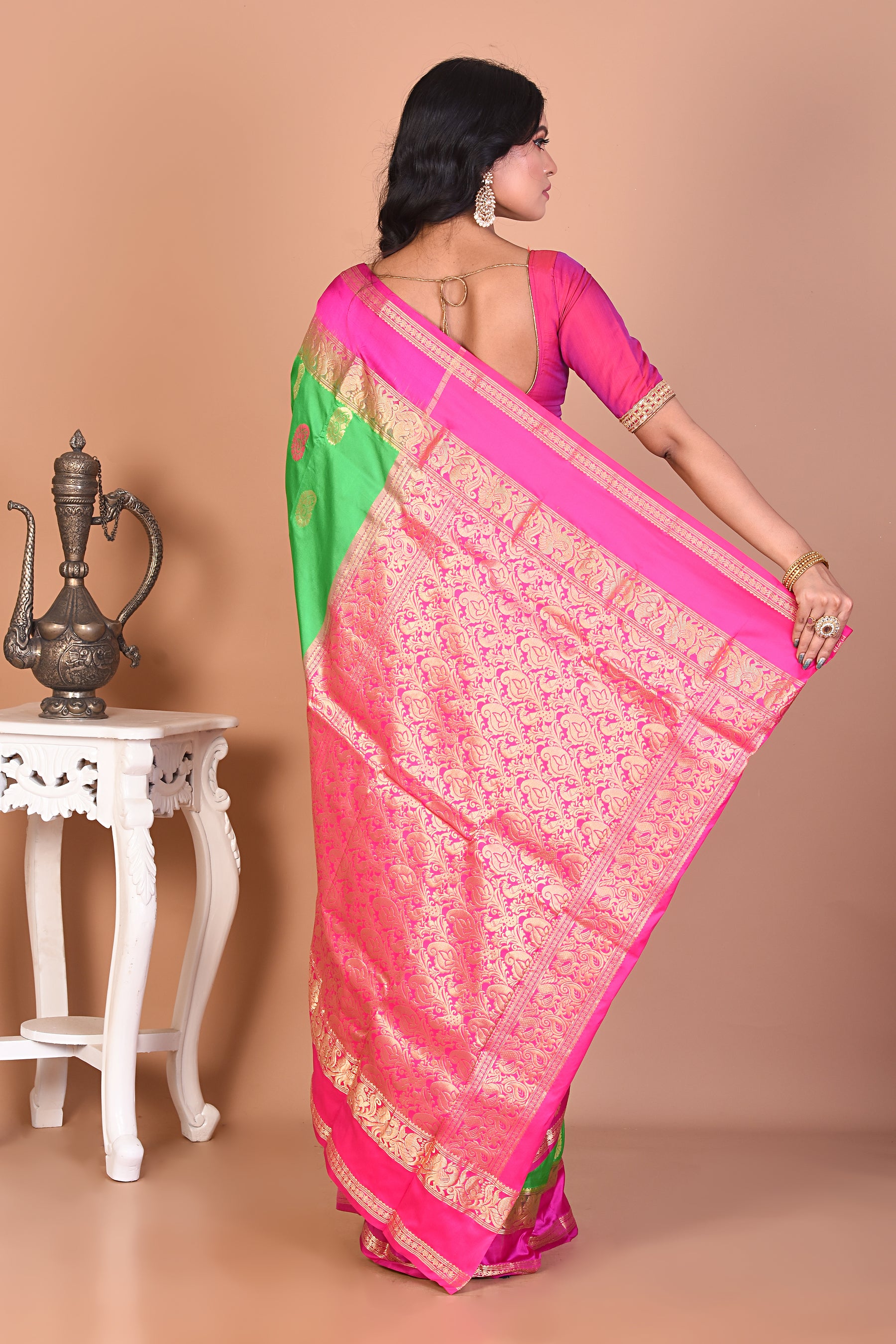 Gorgeous Green Kanjivaram Saree - Keya Seth Exclusive