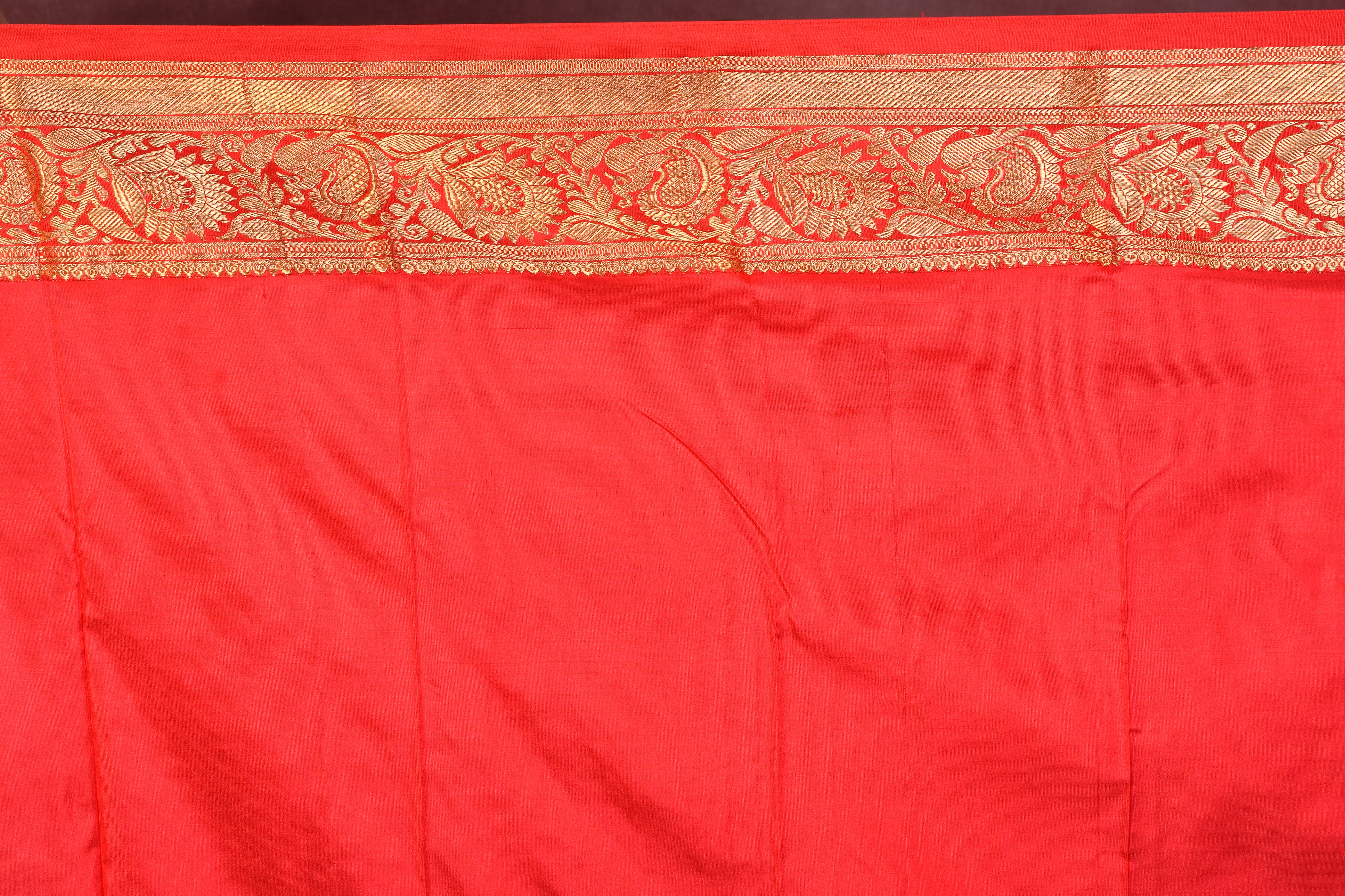 Royal Blue with Red Borders Pure Kanjivaram Saree - Keya Seth Exclusive