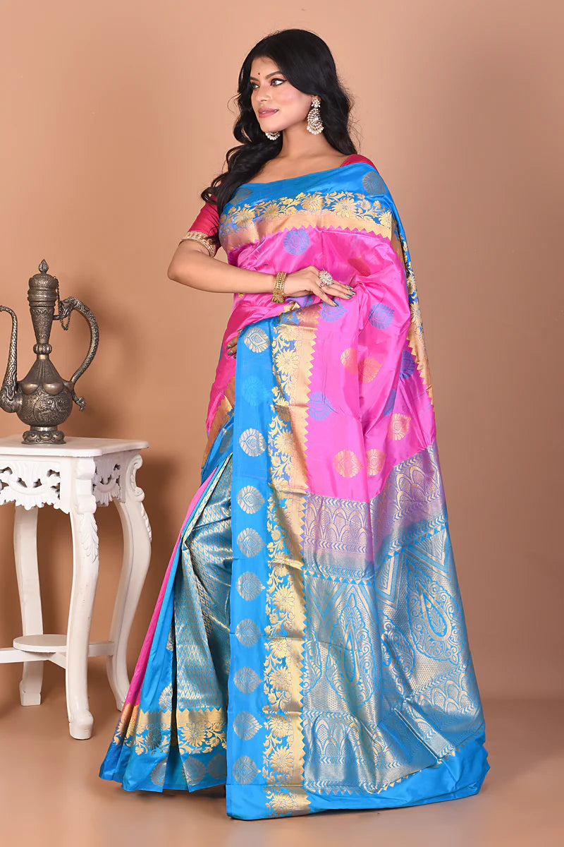Gorgeous Light Pink Kanjivaram Saree - Keya Seth Exclusive