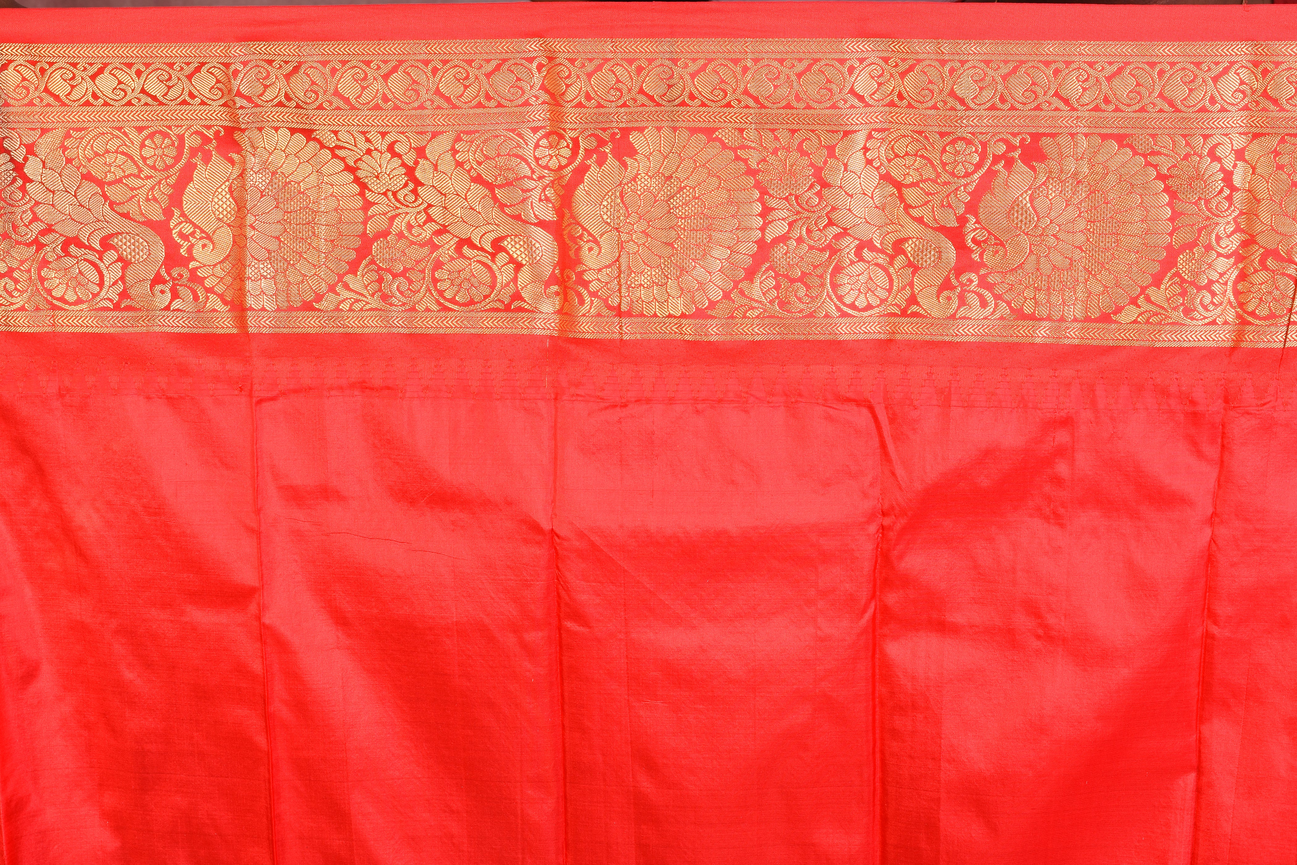 Royal Blue with Red Borders Pure Kanjivaram Saree - Keya Seth Exclusive