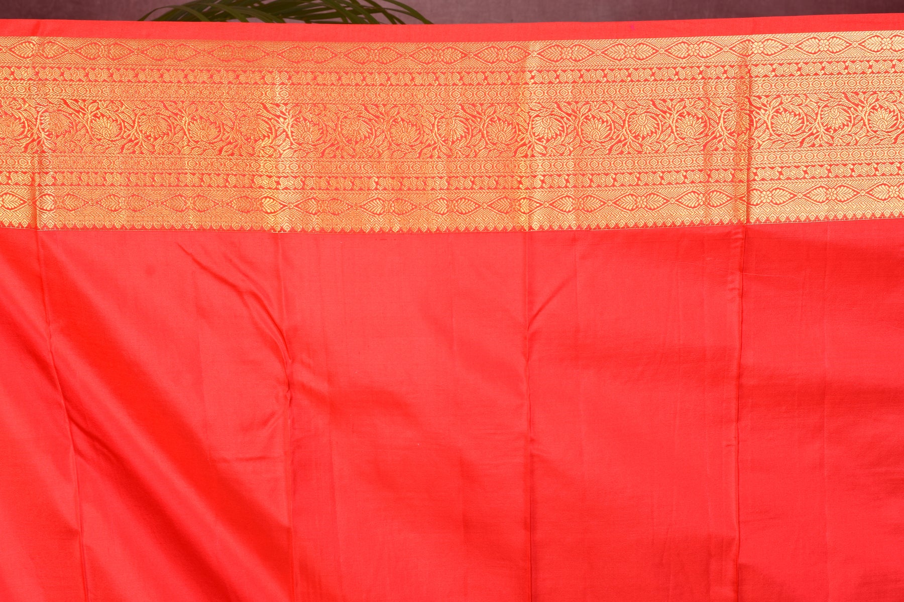 Royal Blue Dual Tone with Red Borders Pure Kanjivaram Saree - Keya Seth Exclusive