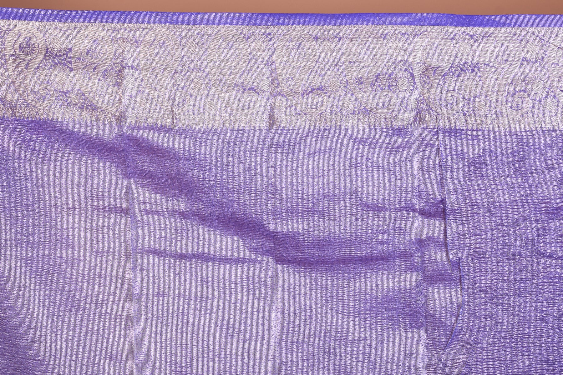 Blue and Golden Fancy Blended Tissue Saree with Blouse Piece - Keya Seth Exclusive